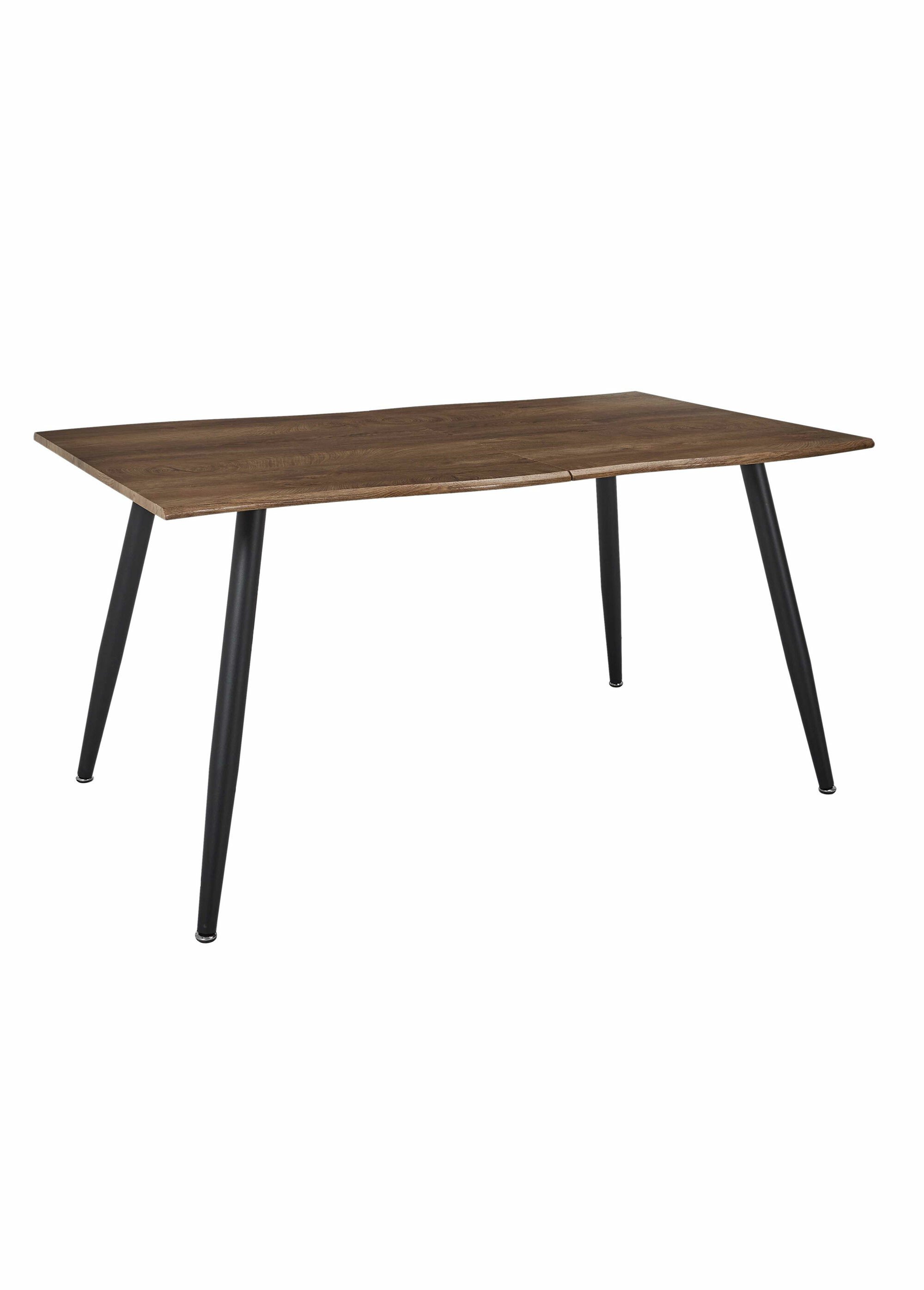Table extensible avec bords irréguliers MARRON CMP-HD0168 FA1