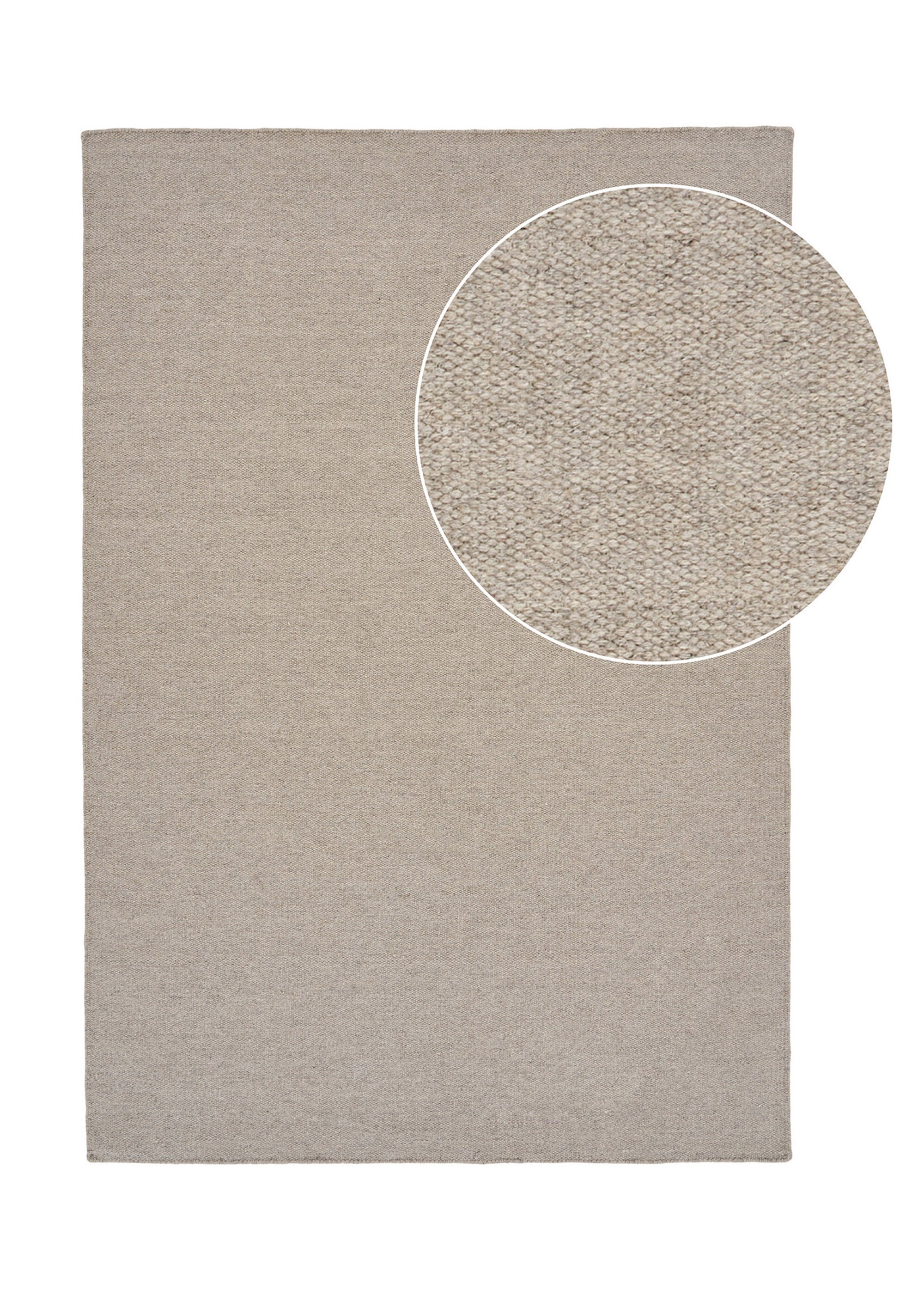 Tapis tissé main effet natté NILA BEIGE FONCE HN-3981833 DE1