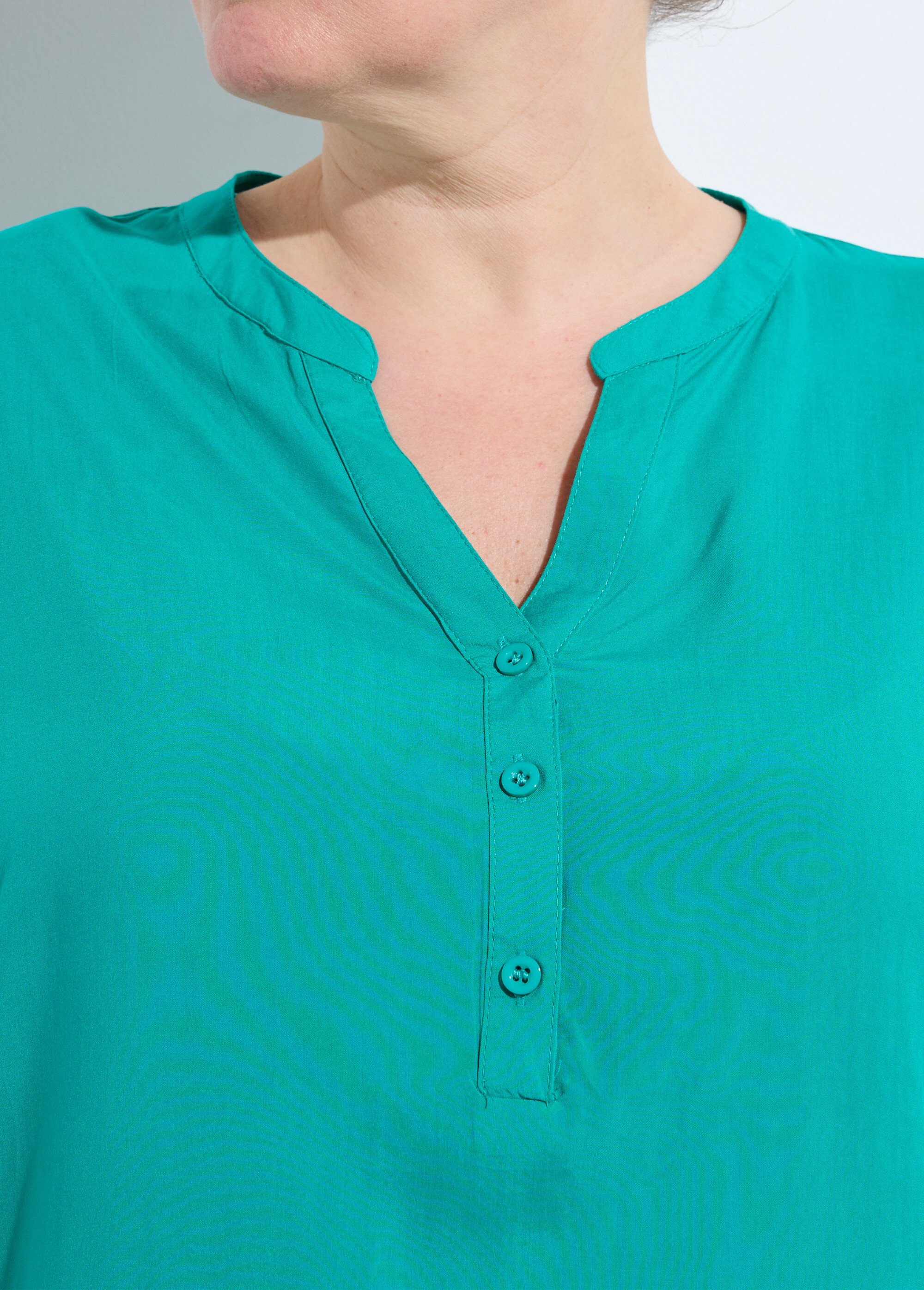 Tunique col tunisien et manches 3/4