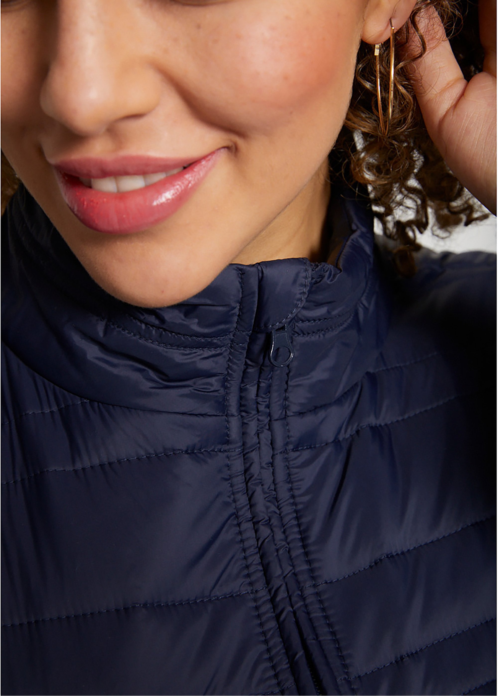 Veste matelassée unie ou imprimée