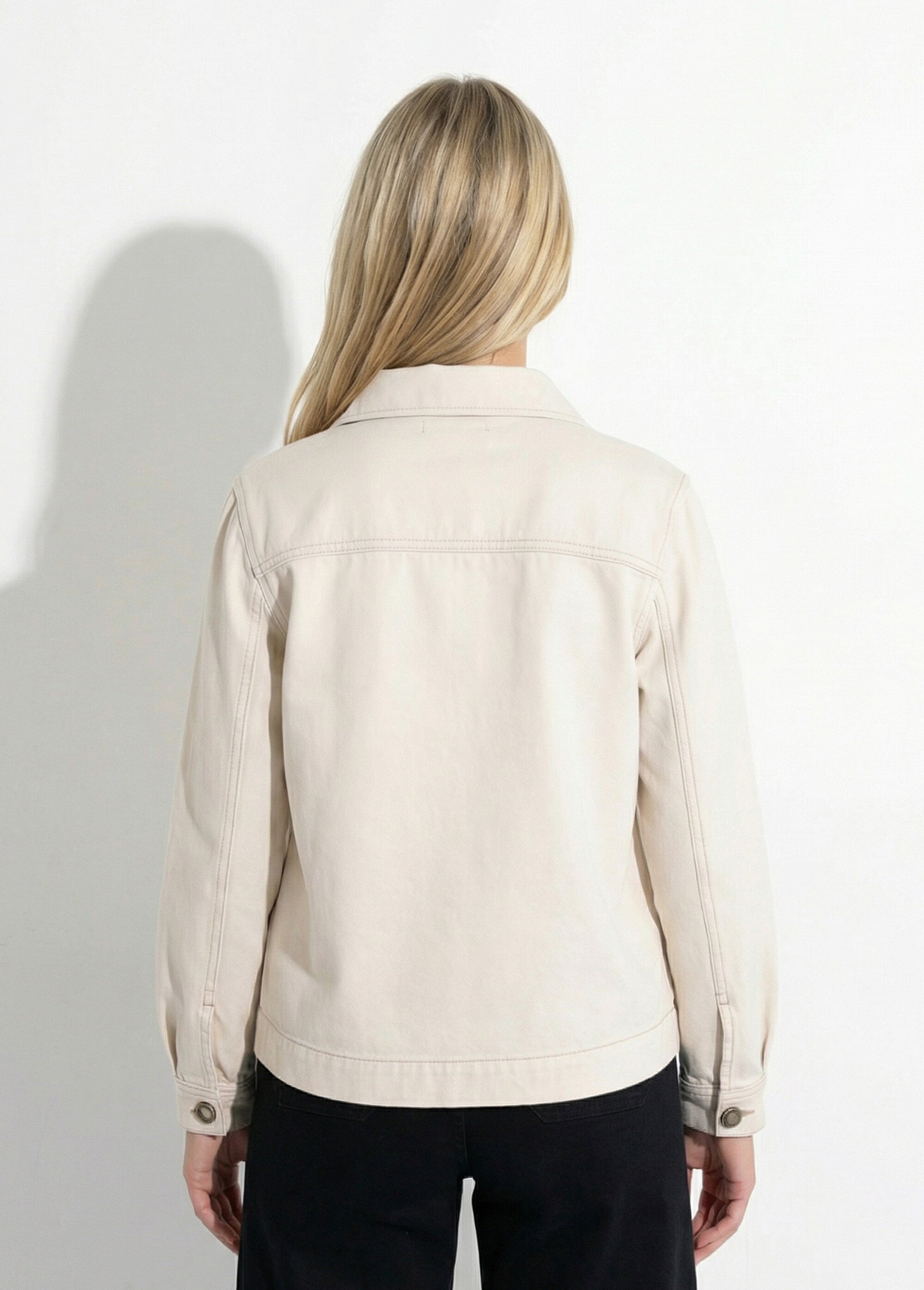 Veste worker boutonnée en jean