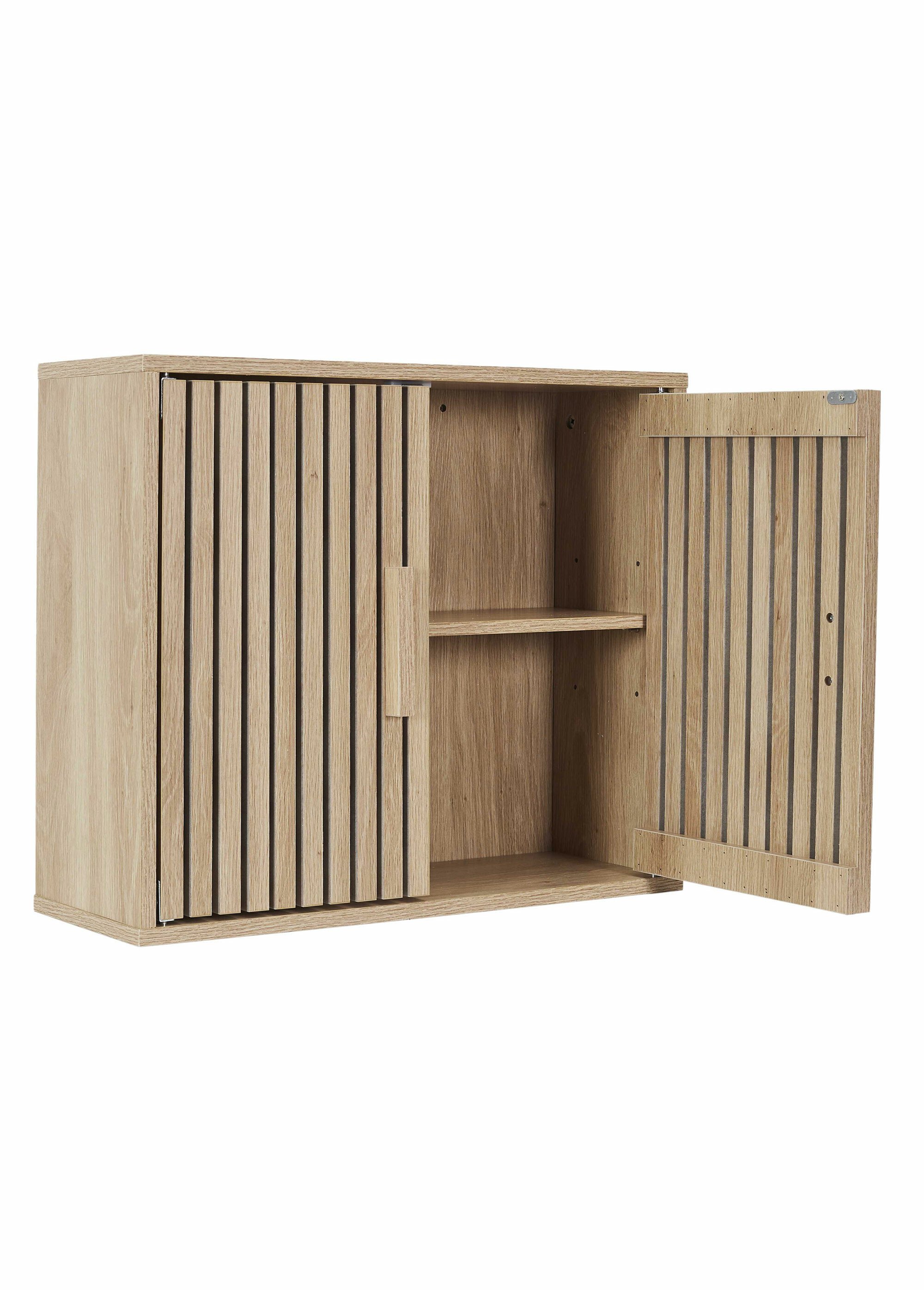 Armoire murale en bois claustra MARRON CMP-HD0221 DE2