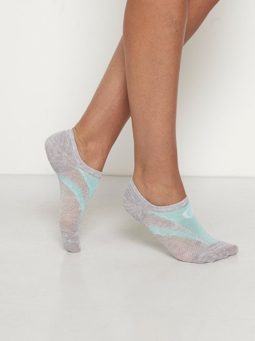 Chaussettes invisibles fantaisie Femme Vert BEN13895147 DR1