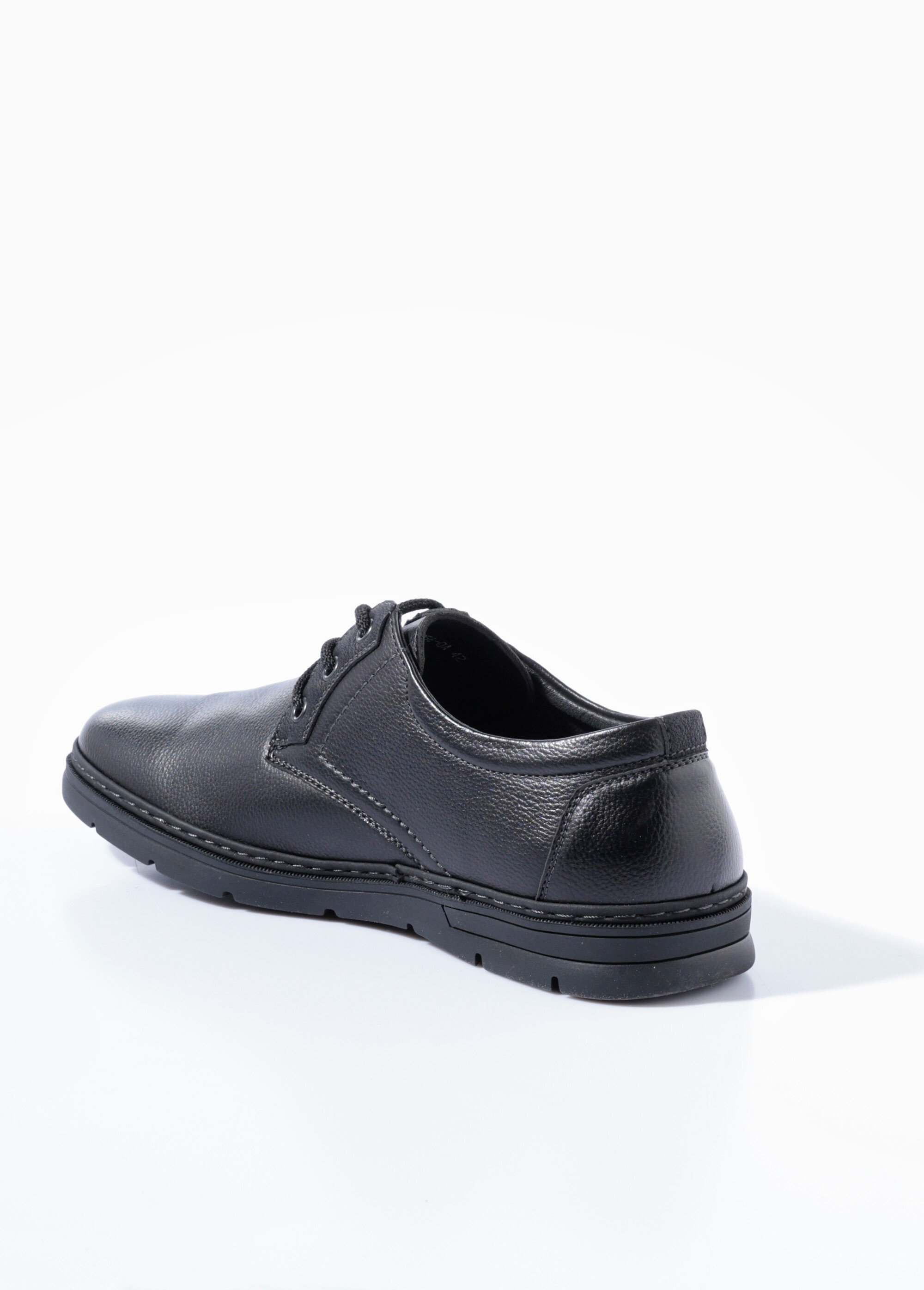 Derbys à lacets casual chic simili cuir Homme Noir YIMS51256 DO1
