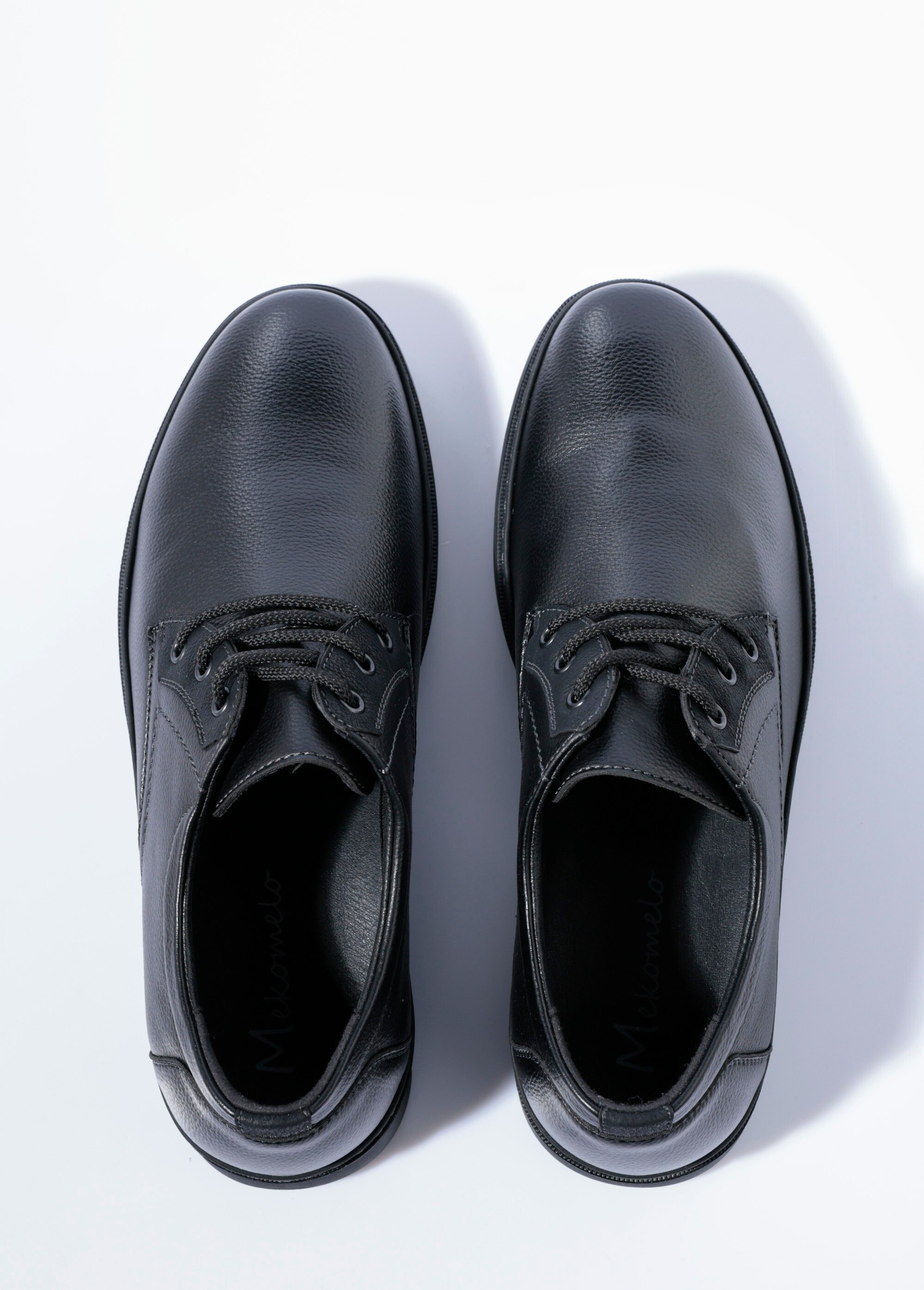 Derbys à lacets casual chic simili cuir Homme Noir YIMS51256 OV1