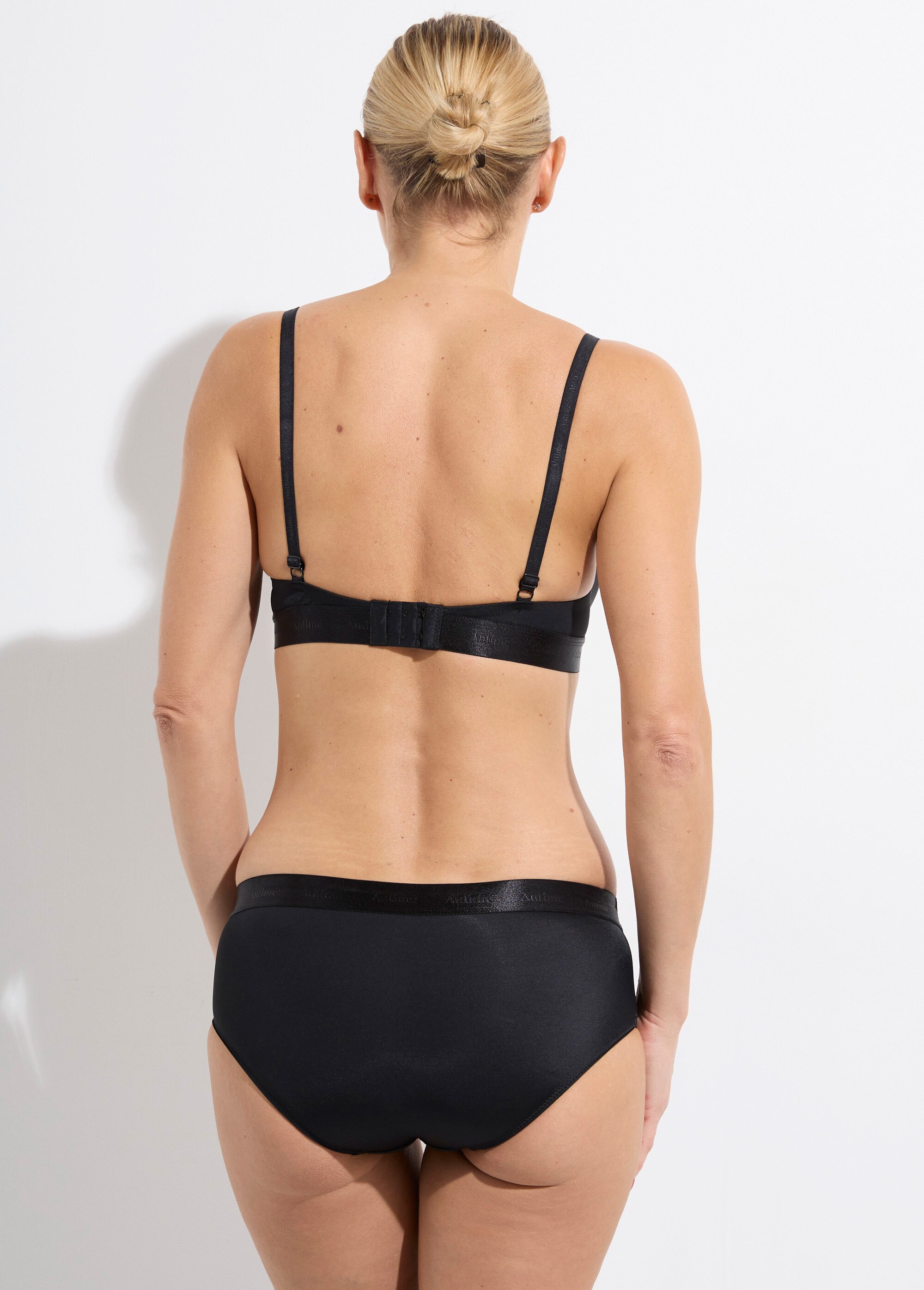 Ensemble invisible soutien gorge shorty Noir SUNBL202315 DO1