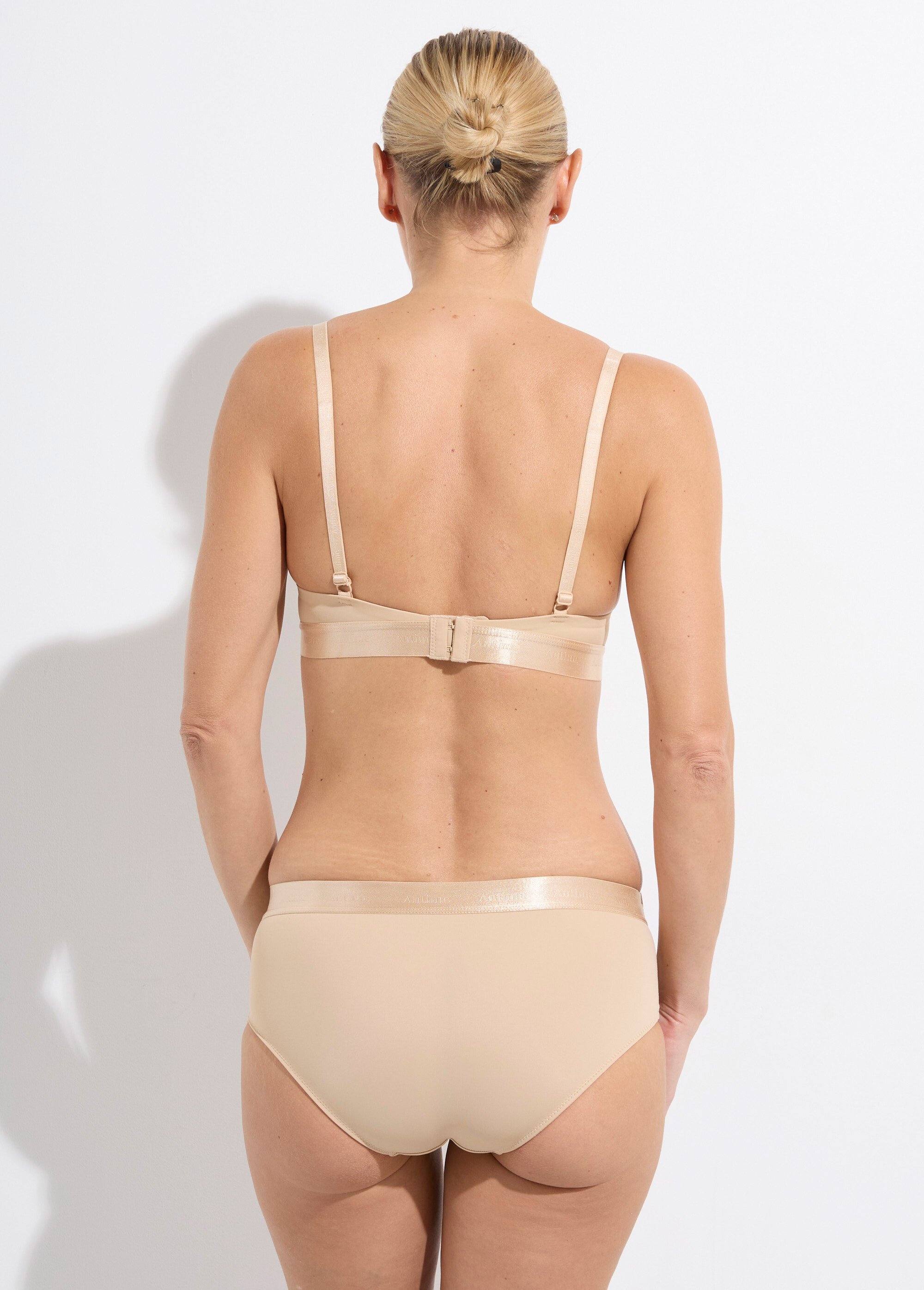 Ensemble invisible soutien gorge shorty Beige SUNBL202315 DO1
