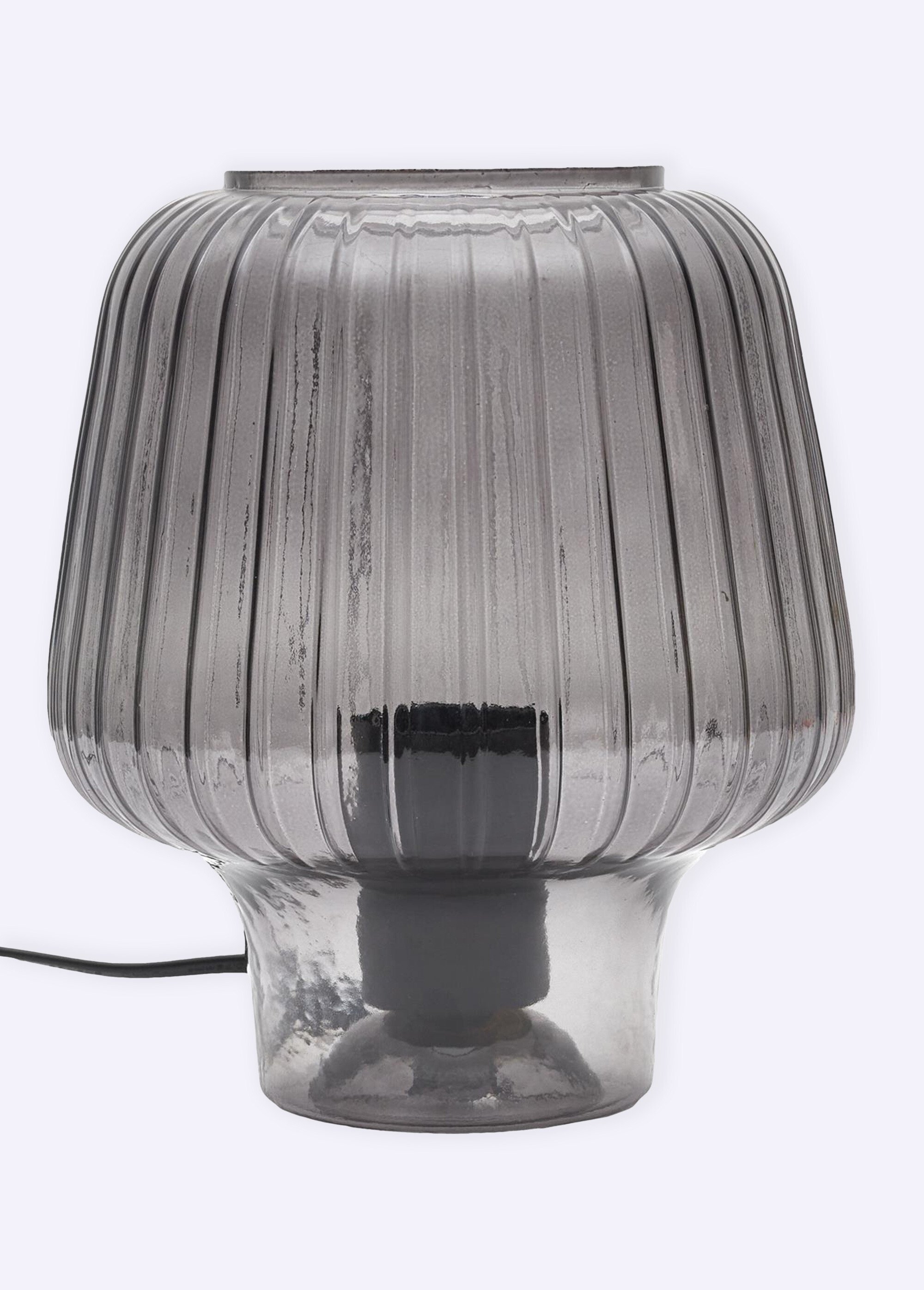 Lampe à poser en verre fumé coloré 2G