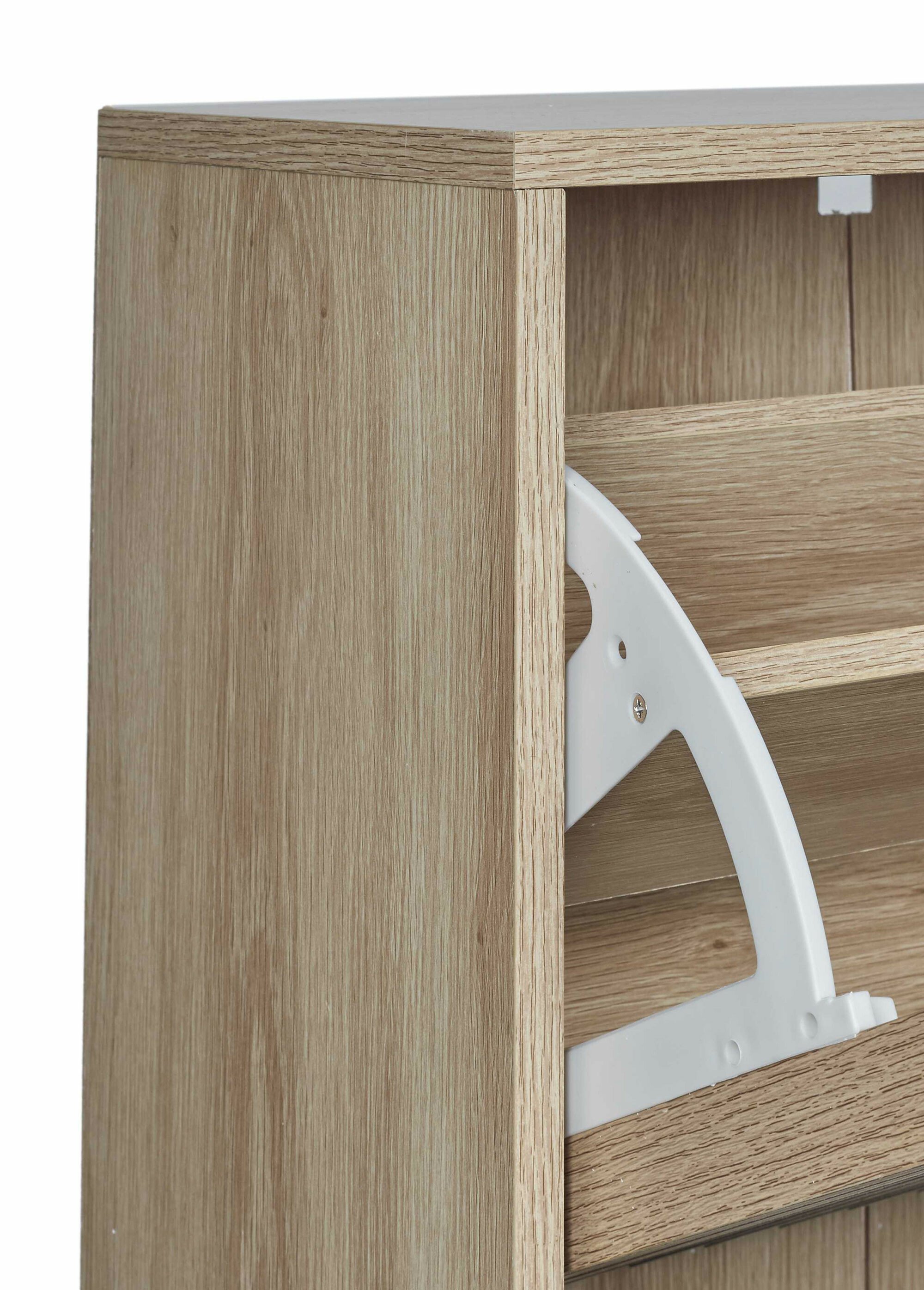 Meuble à chaussures en bois claustra MARRON CMP-HD0206 DE3