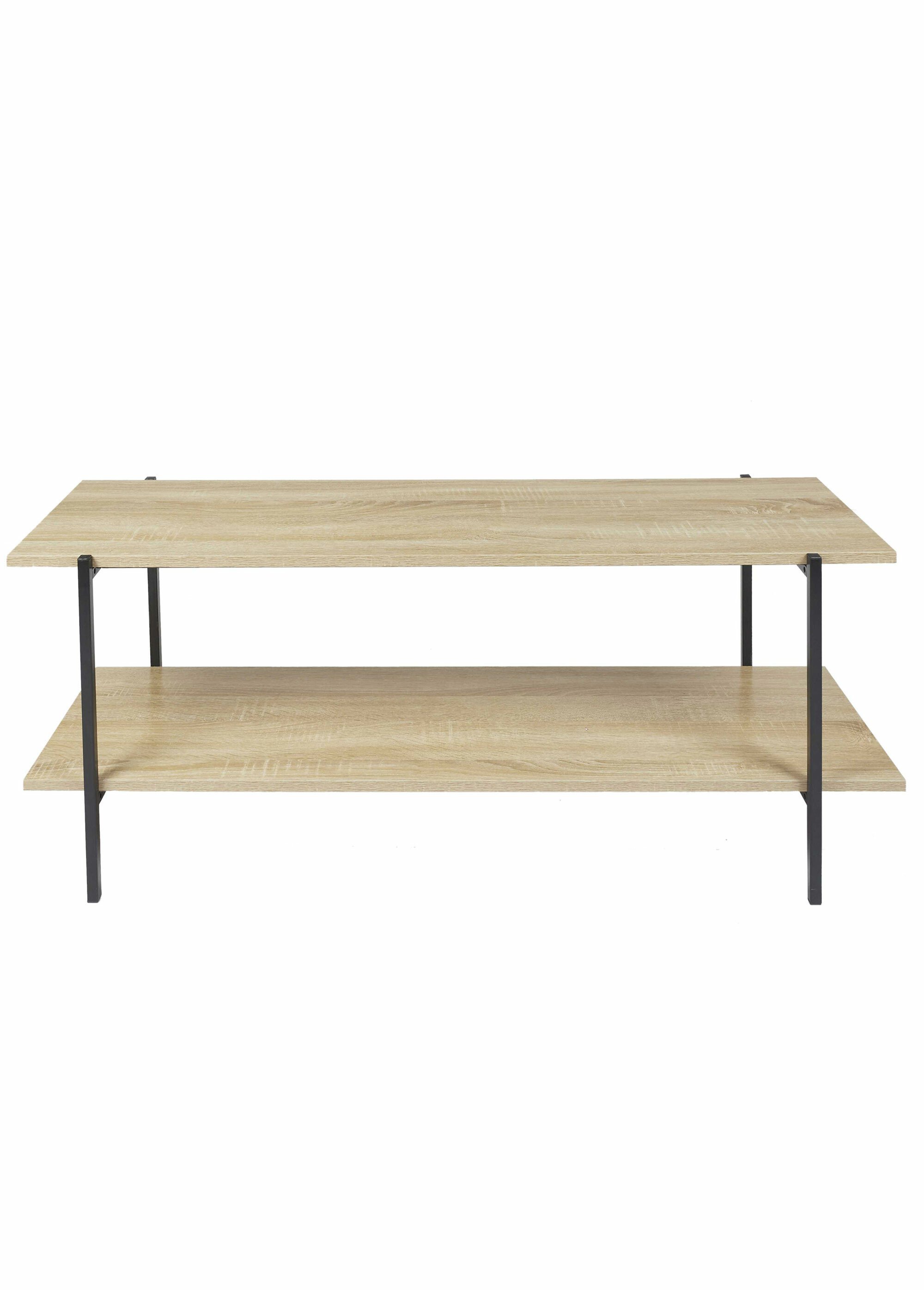 Meuble TV style épuré en métal et bois MARRON CMP-HD0183 DE1