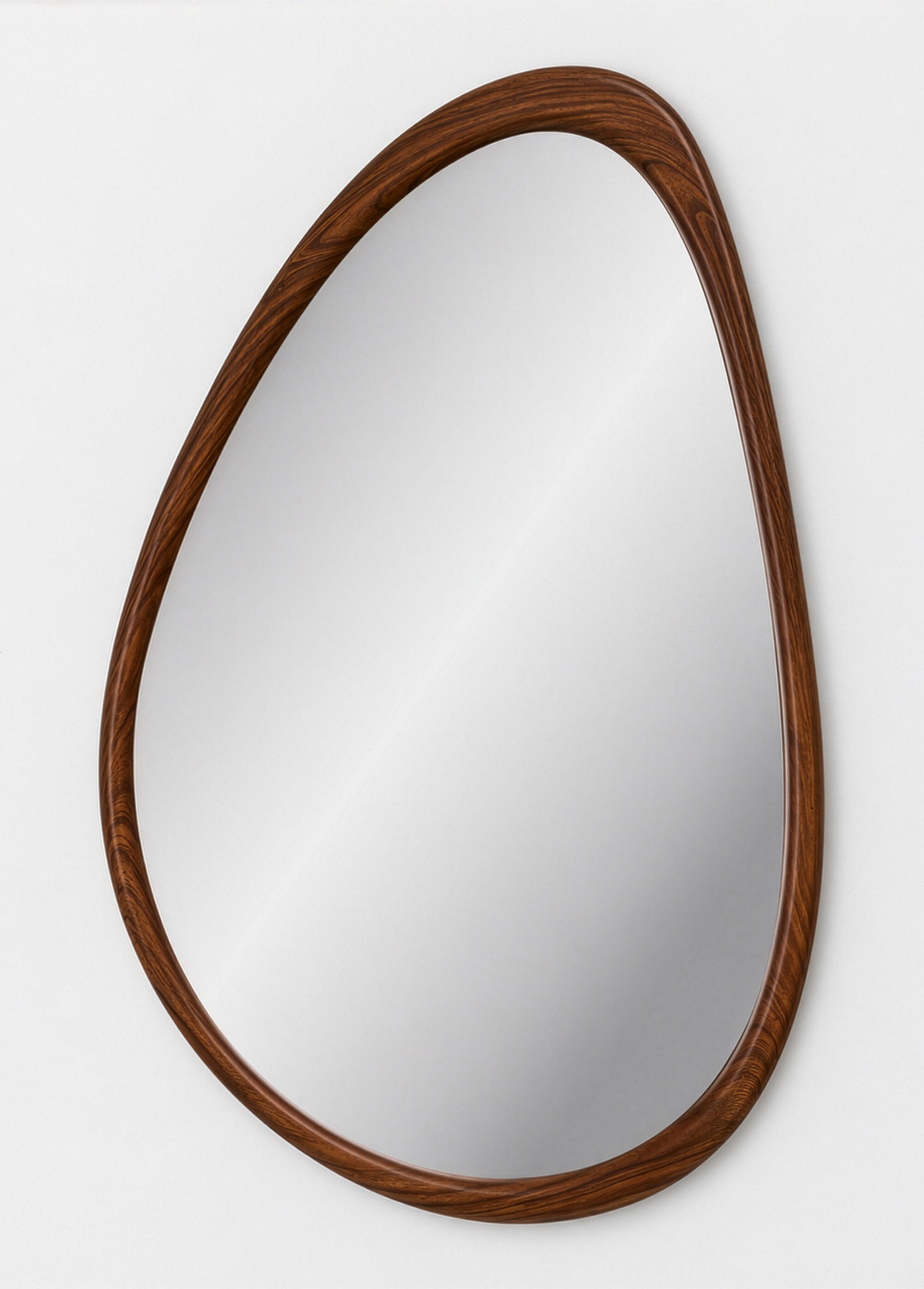 Miroir forme organique contour bois LUXON Beige HN-4001724 FA1