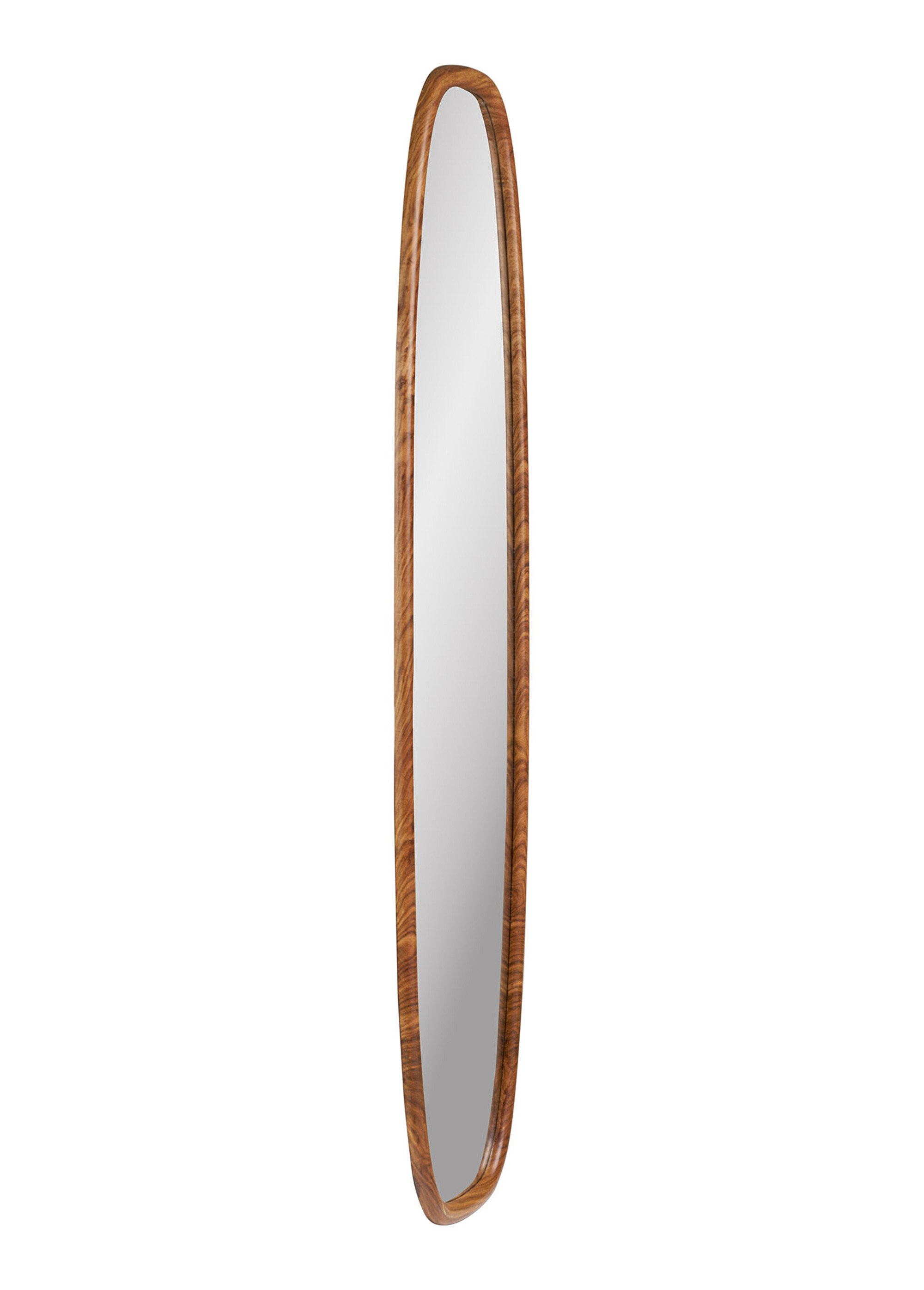 Miroir mural oblong contour bois LUXON Beige HN-4001723 DE1