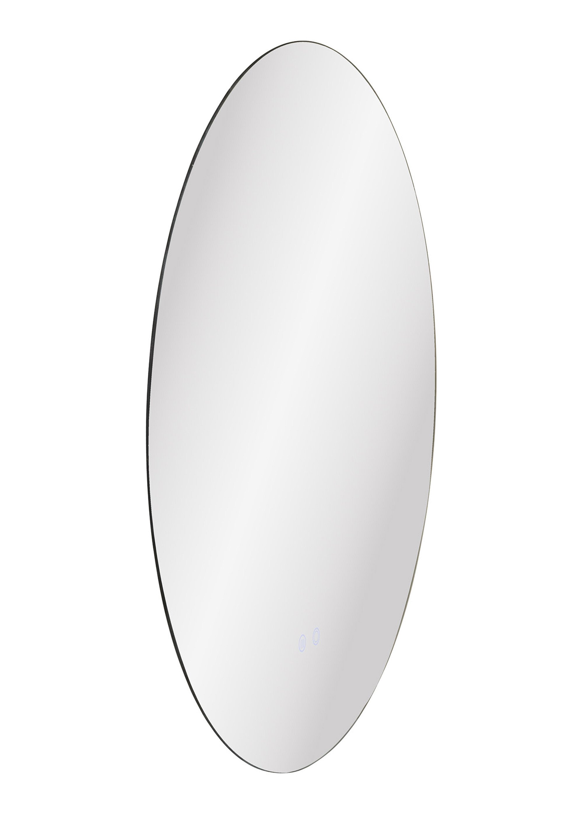 Miroir rond lumineux anti buée KIAMA Blanc HN-4201727 DE1