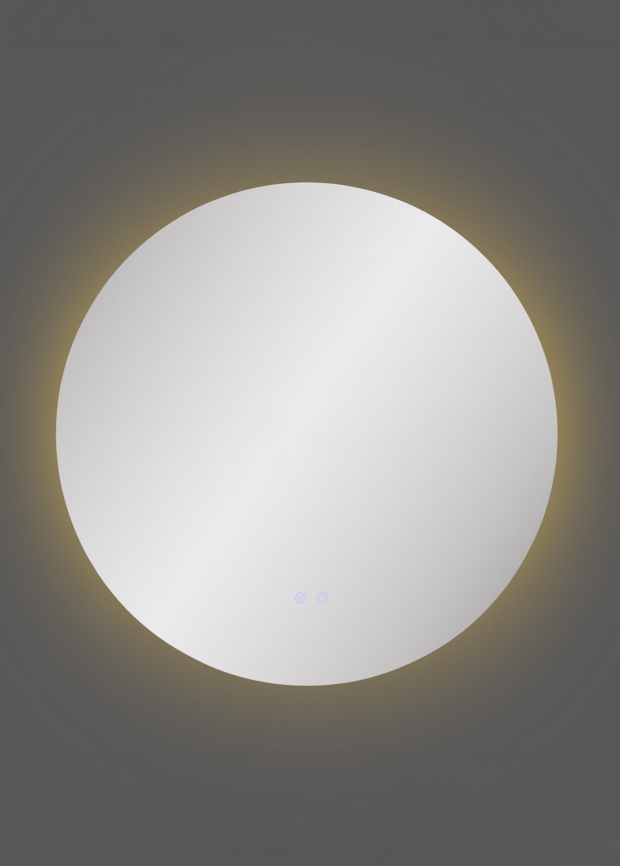 Miroir rond lumineux anti buée KIAMA Blanc HN-4201727 DE2
