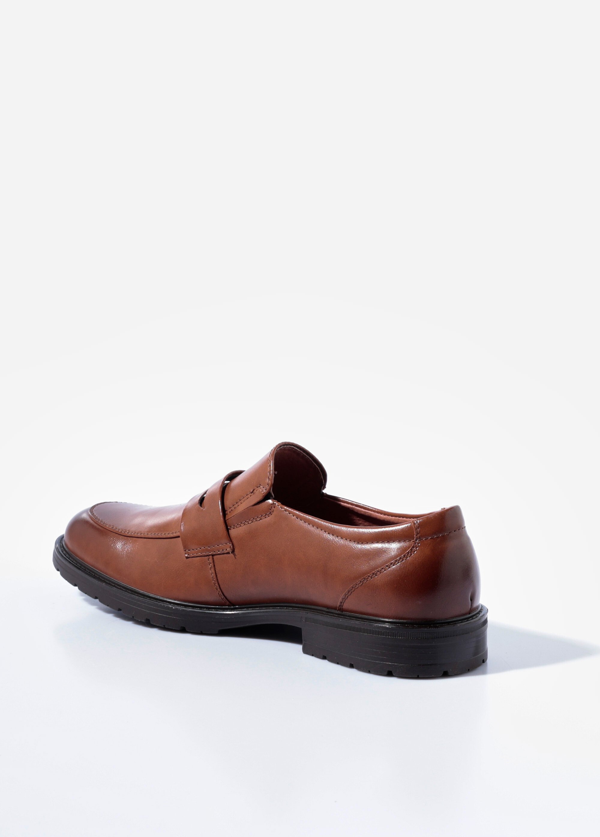 Mocassins simili cuir, patte ton sur ton Homme Beige YIM57021 DO1