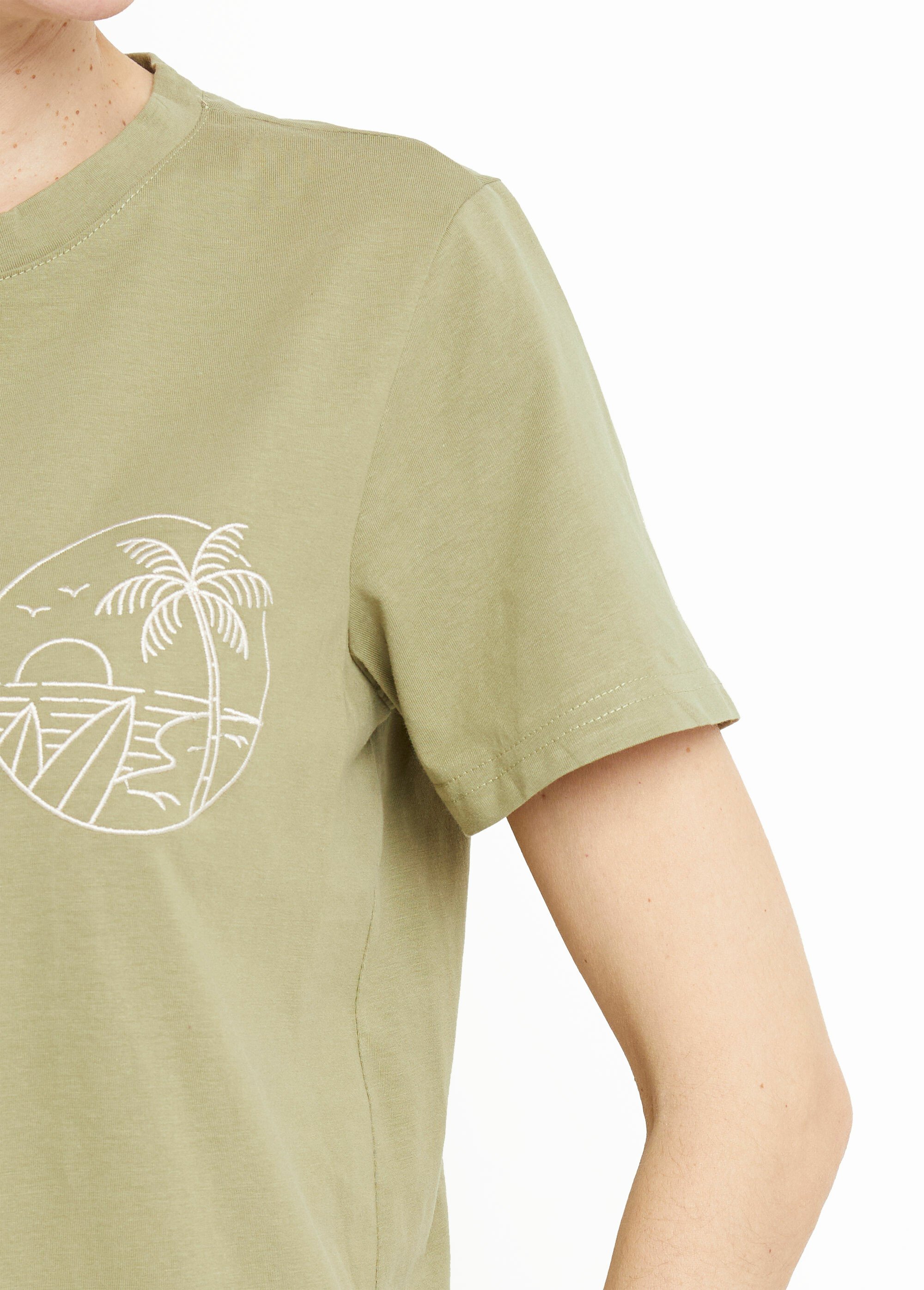 T-shirt manches courtes broderie sunset