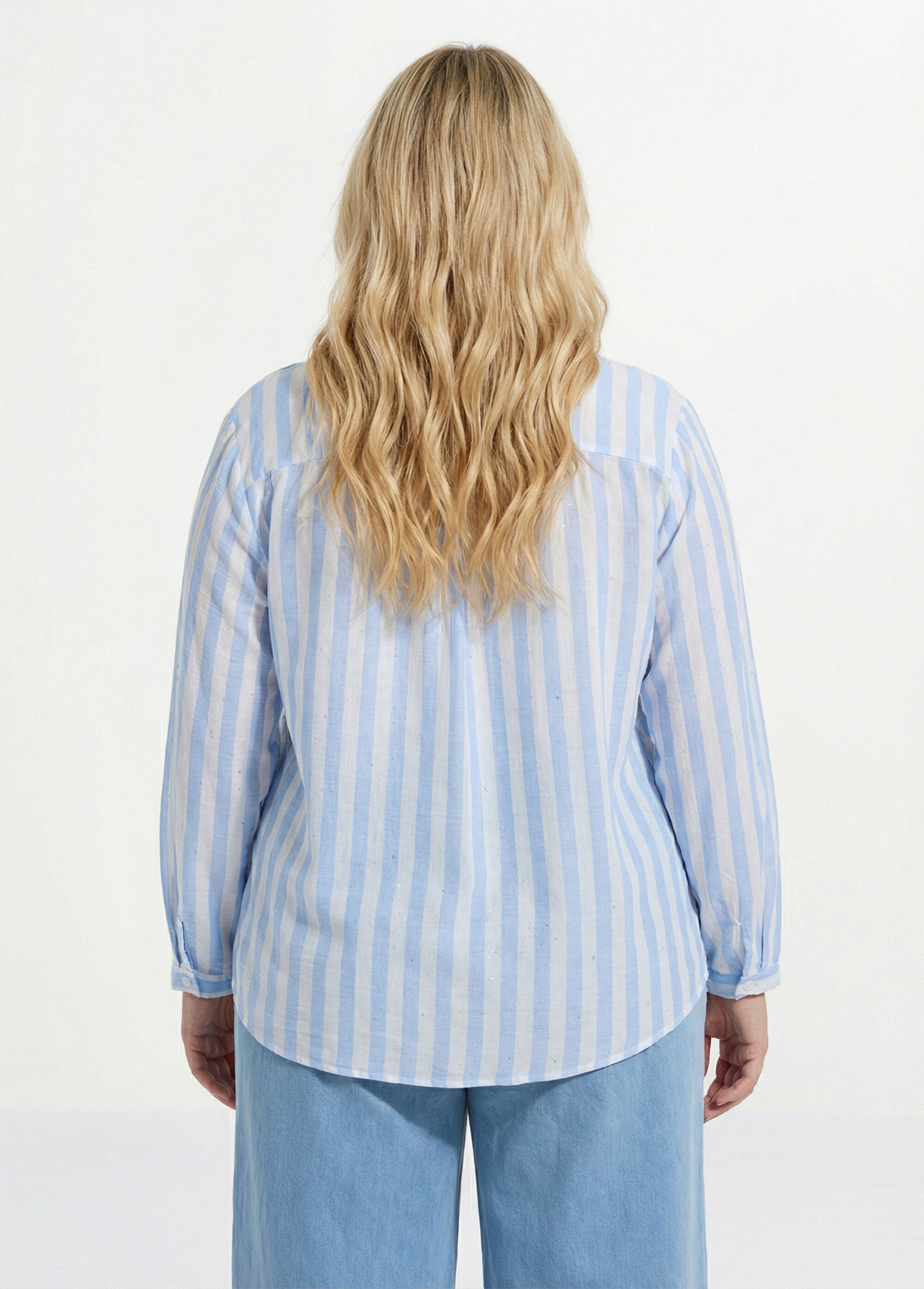 Tunique rayée encolure tunisienne