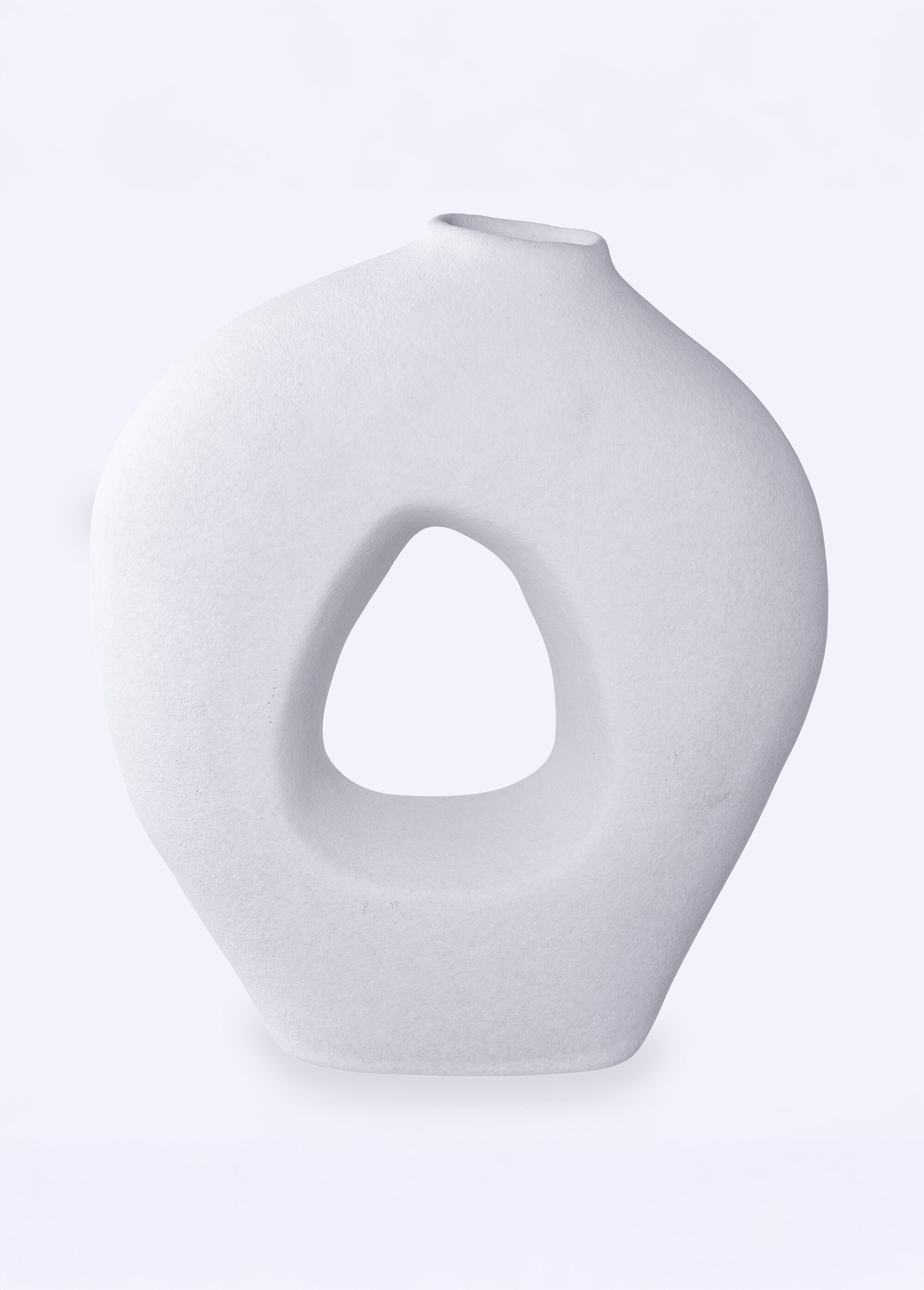 Vase design céramique, forme organique Blanc HN-4441774 DE1