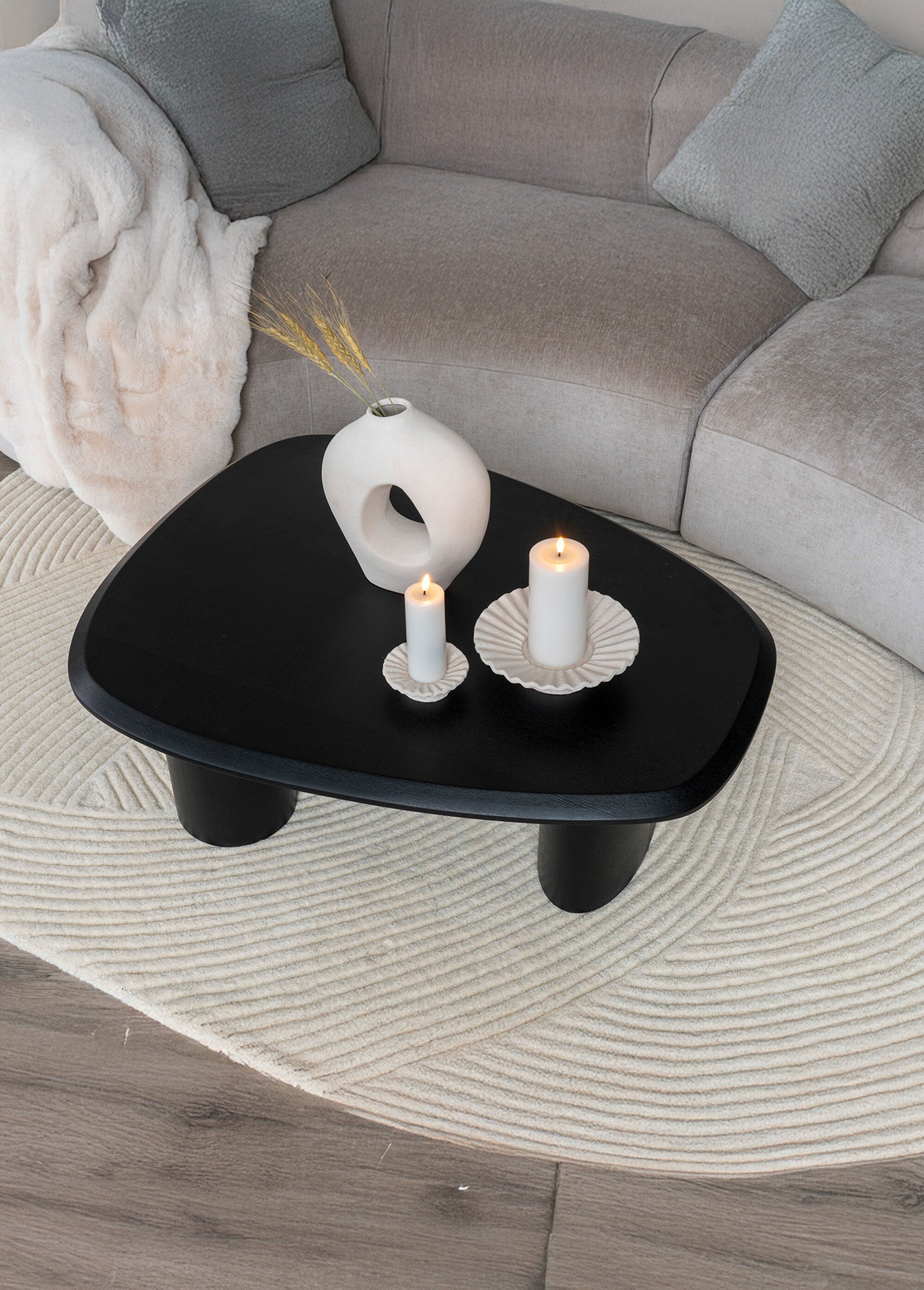 Vase design céramique, forme organique Blanc HN-4441774 SI2