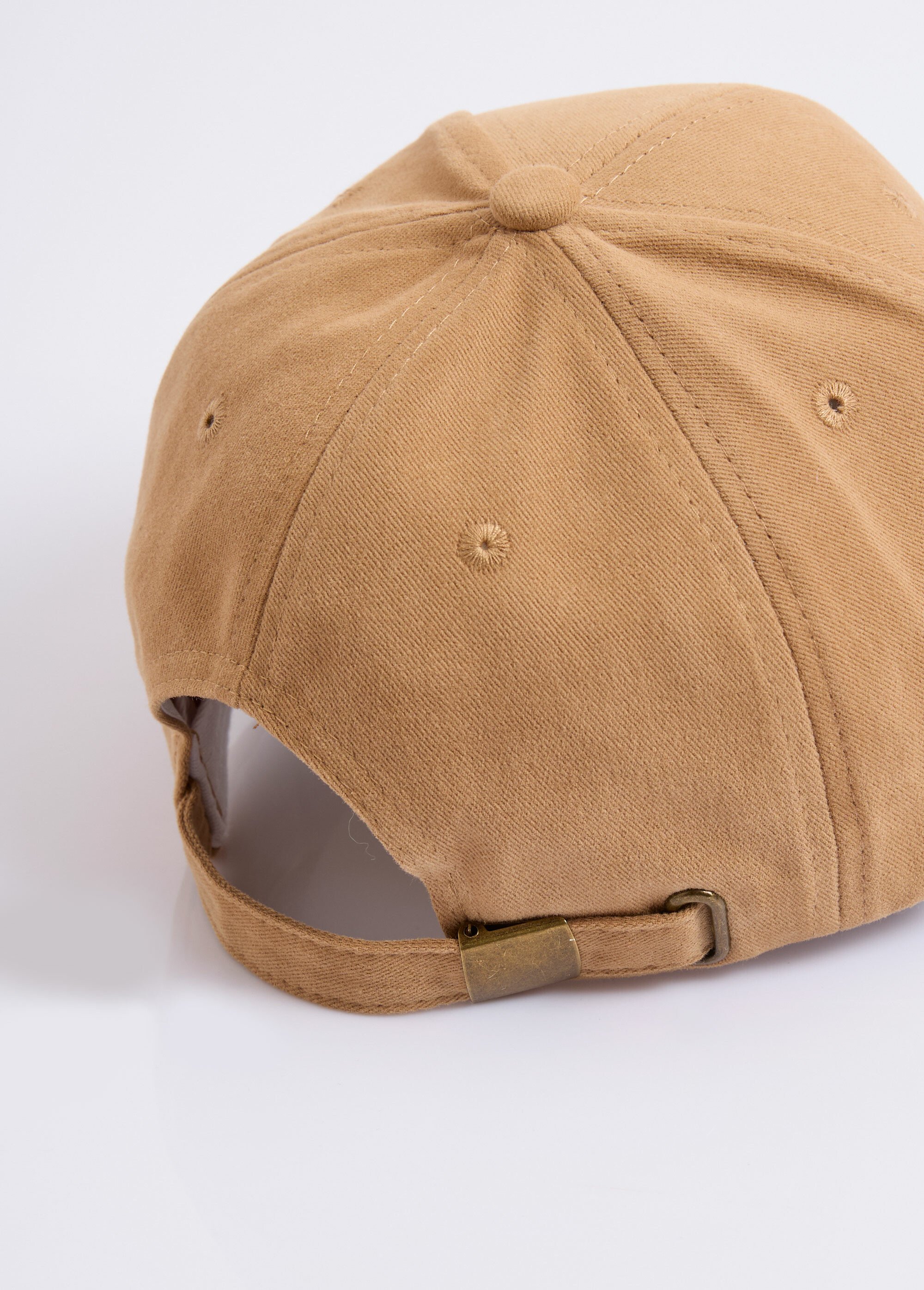 Casquette en twill uni, broderie lettre