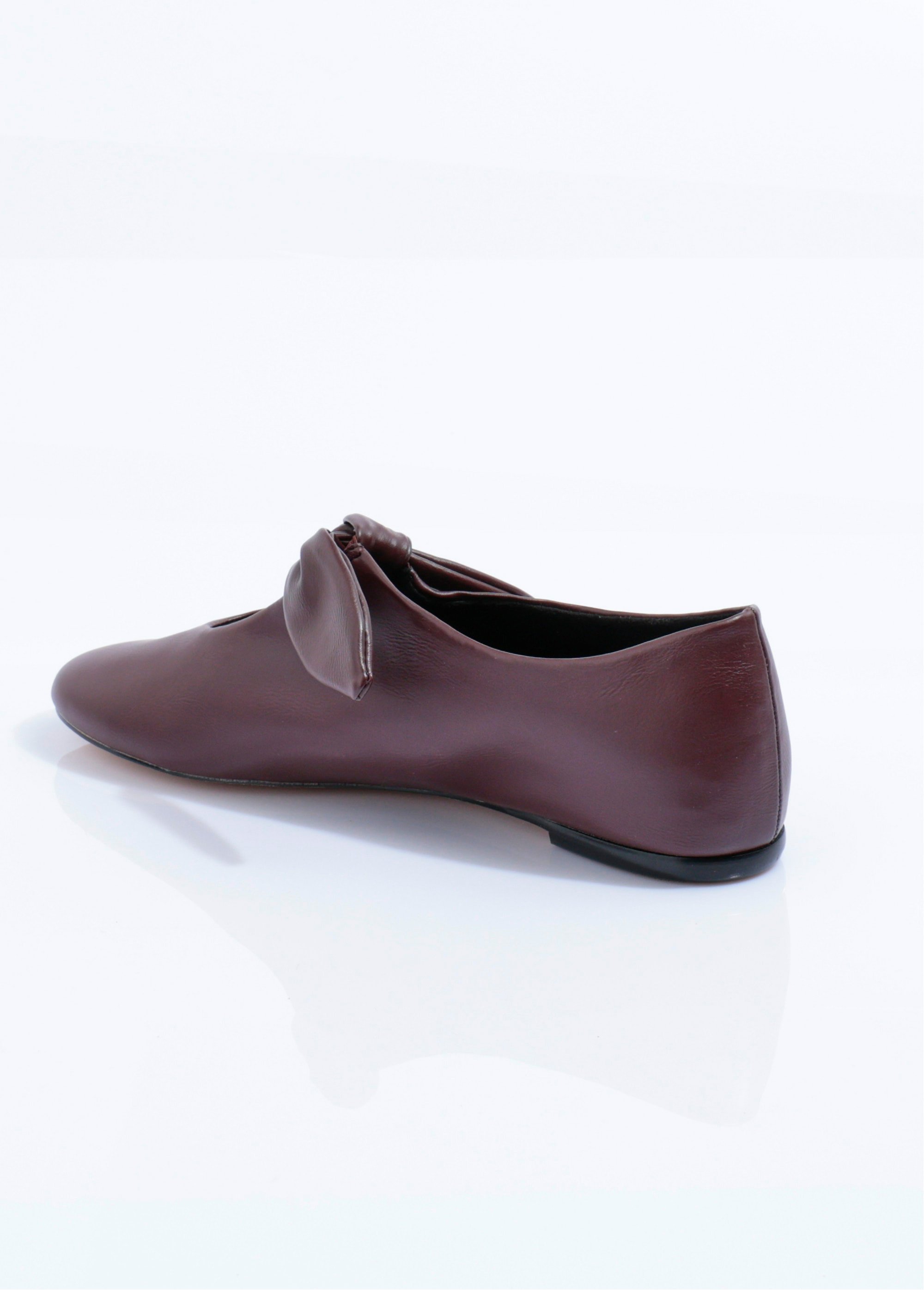 Ballerines plates à nouer, style preppy Femme Rouge CORM5670 DO1