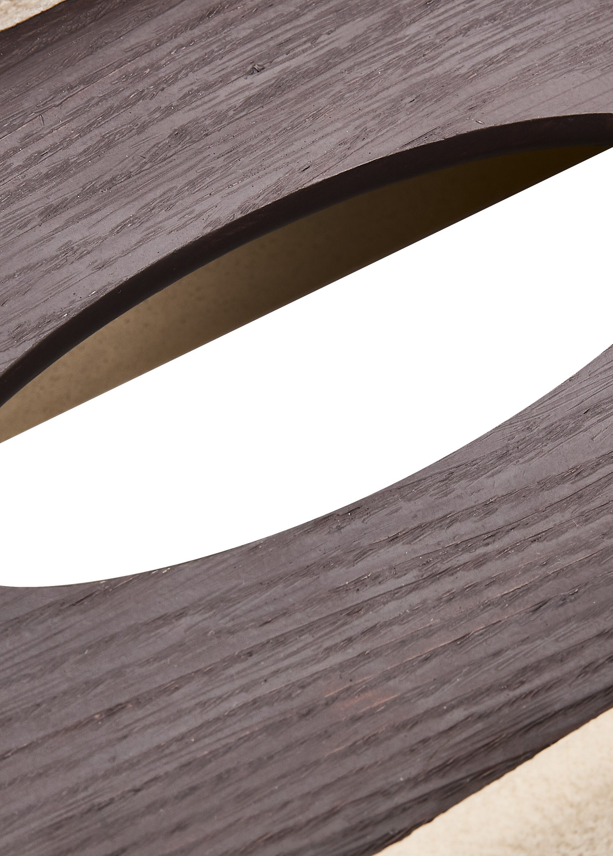 Boite à mouchoirs aspect bois et résine Beige JJA-213318 DE1