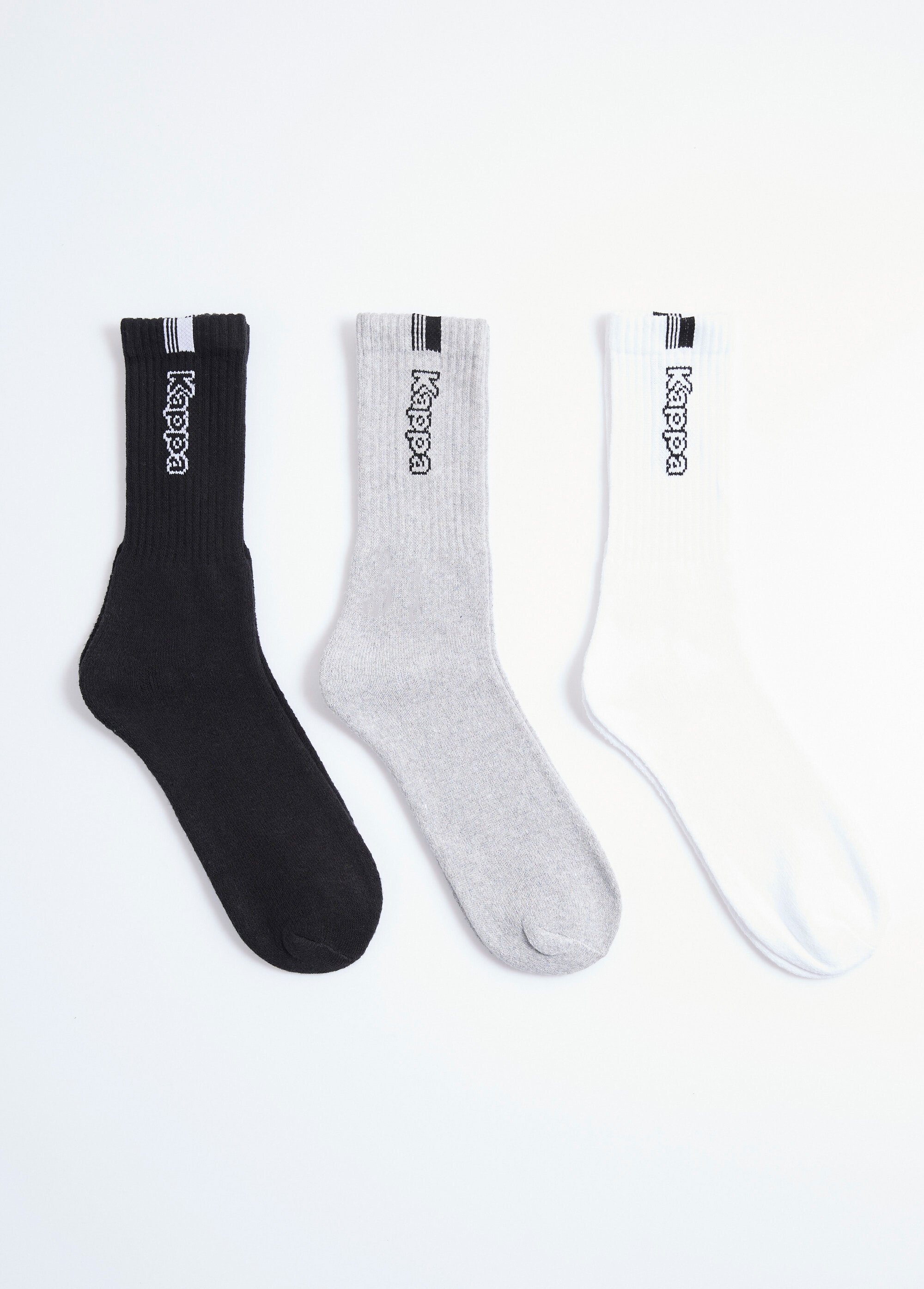 Chaussettes de sport côtelées assorties