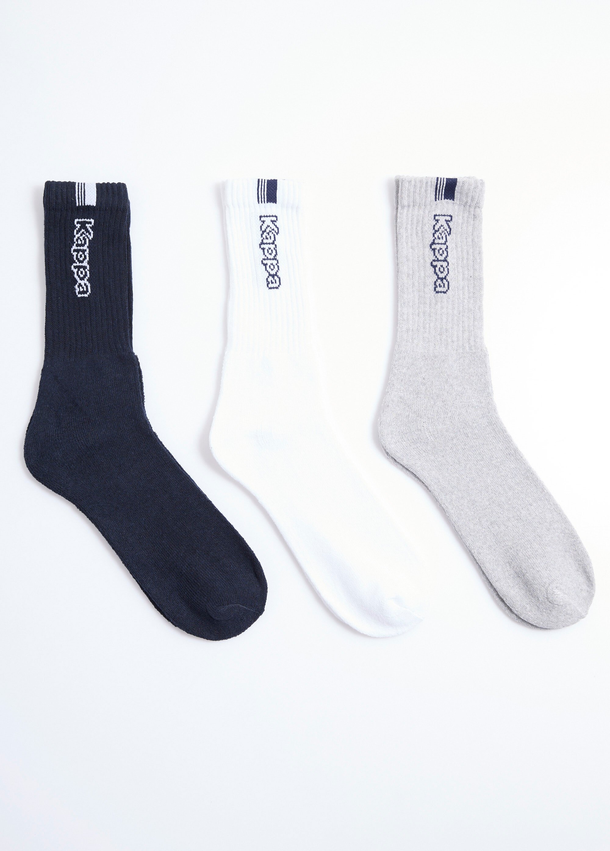 Chaussettes de sport côtelées assorties Homme Bleu BEN93231732 DE1