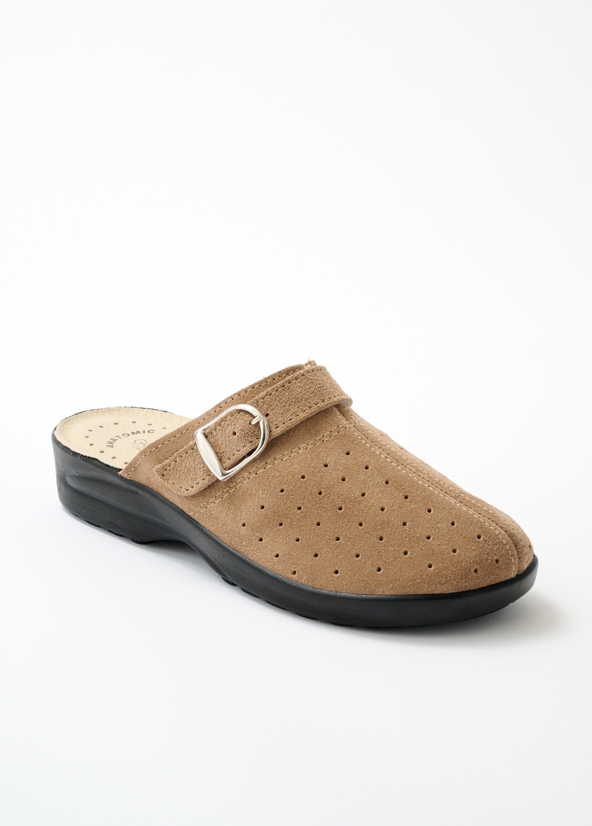 Chaussons mule sabot largeur confort Femme Beige OMBRELLE FA1