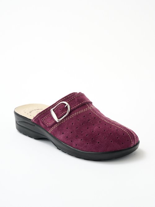 Chaussons mule sabot largeur confort Femme Violet OMBRELLE FA1