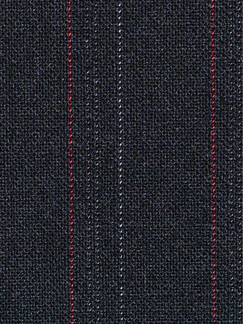 Coupon habillement, tissu rayé stretch NOIR COT111411 DE2