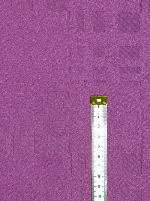 Coupon tissu satin damassé, anti taches VIOLET COT137062 DE1