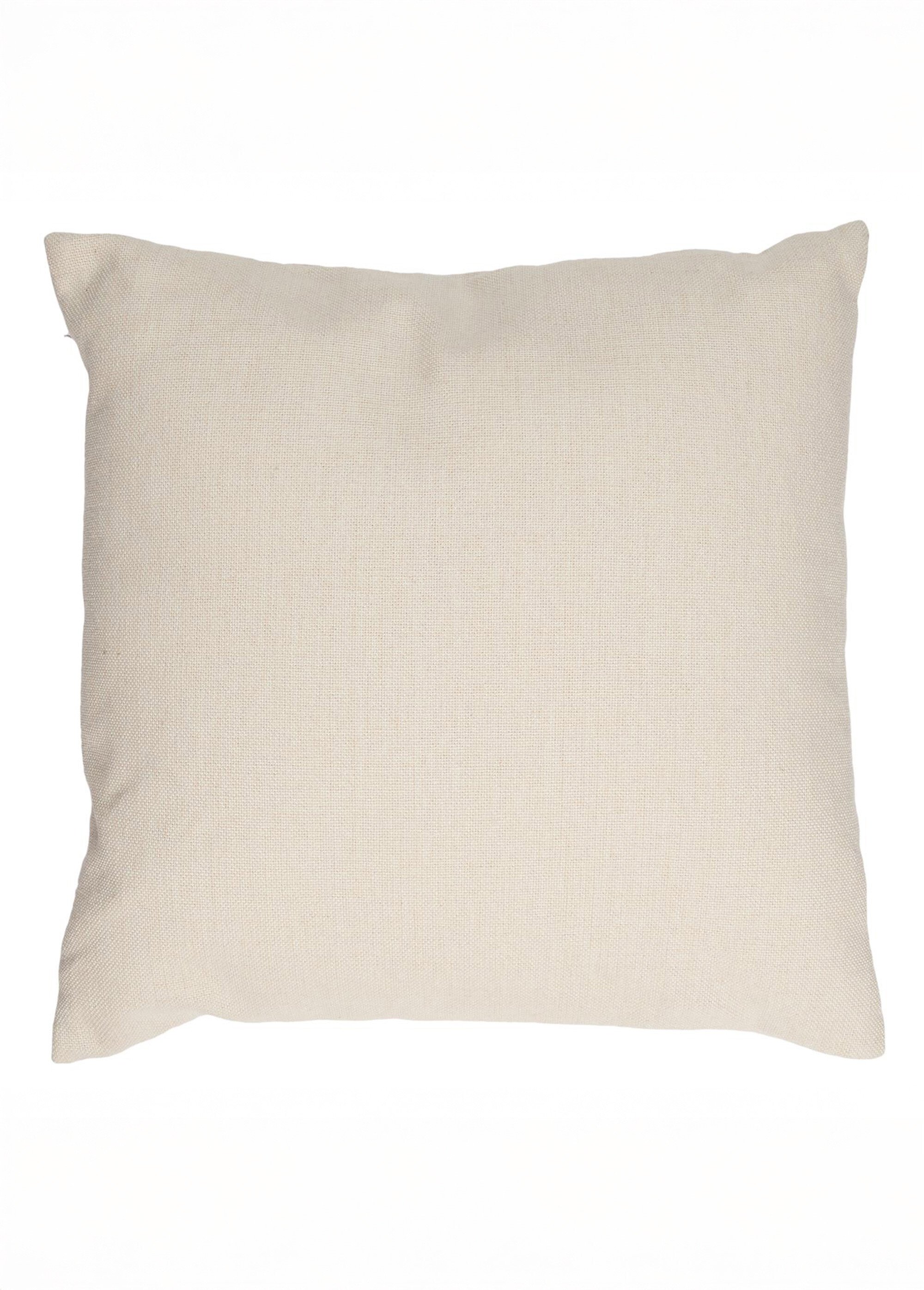 Coussin carré déhoussable bimatière Blanc CMP-TX0045 DO1
