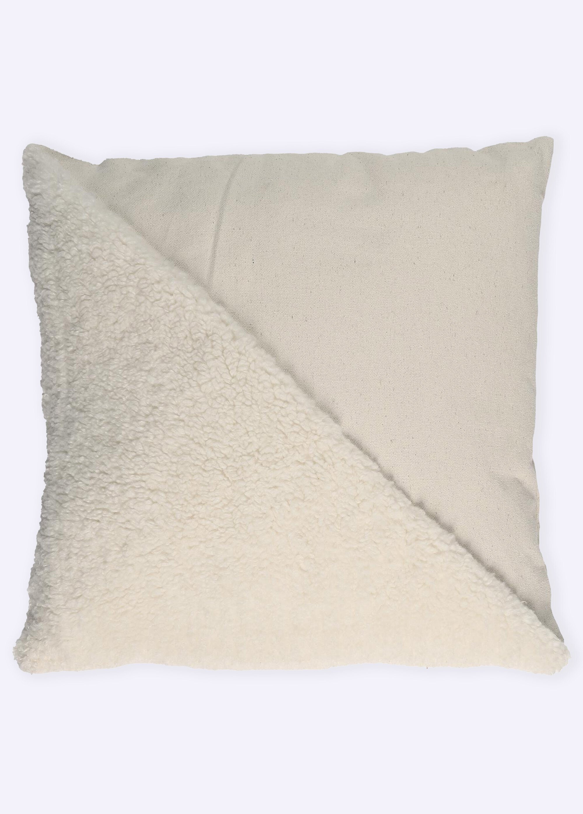 Coussin déco carré tufté Beige CMP-TX0089 FA1
