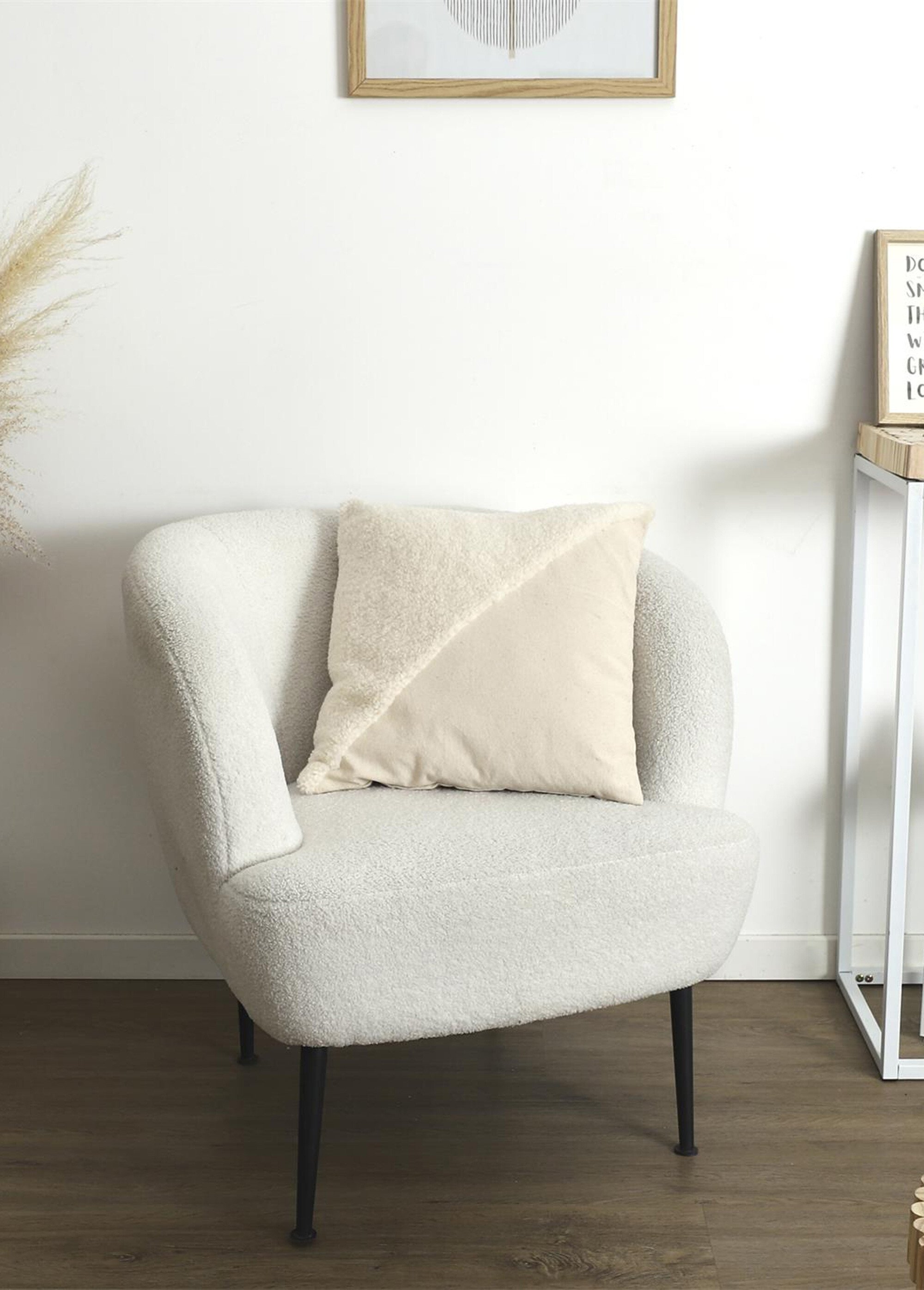 Coussin déco carré tufté Beige CMP-TX0089 SI1