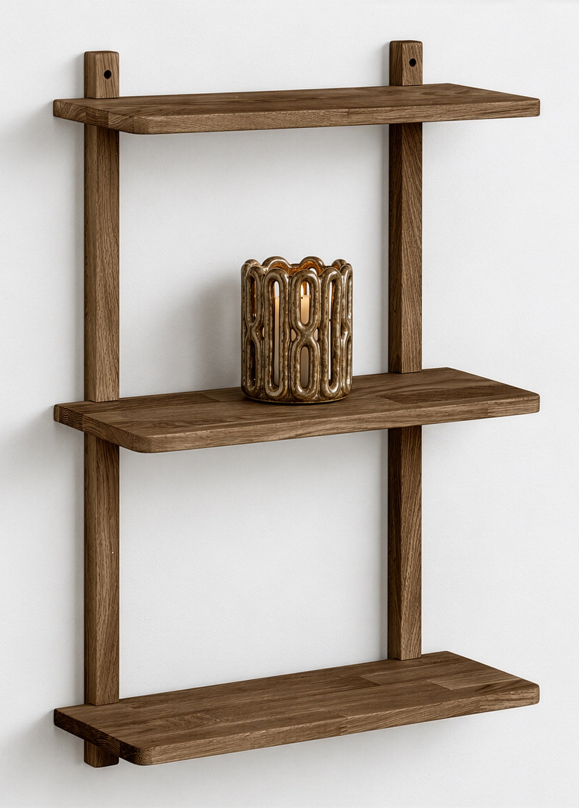 Etagère chêne foncé 3 tablettes TOWNSVILLE
