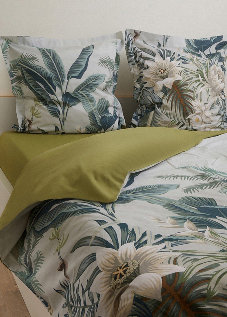 La housse de couette imprimé exotique