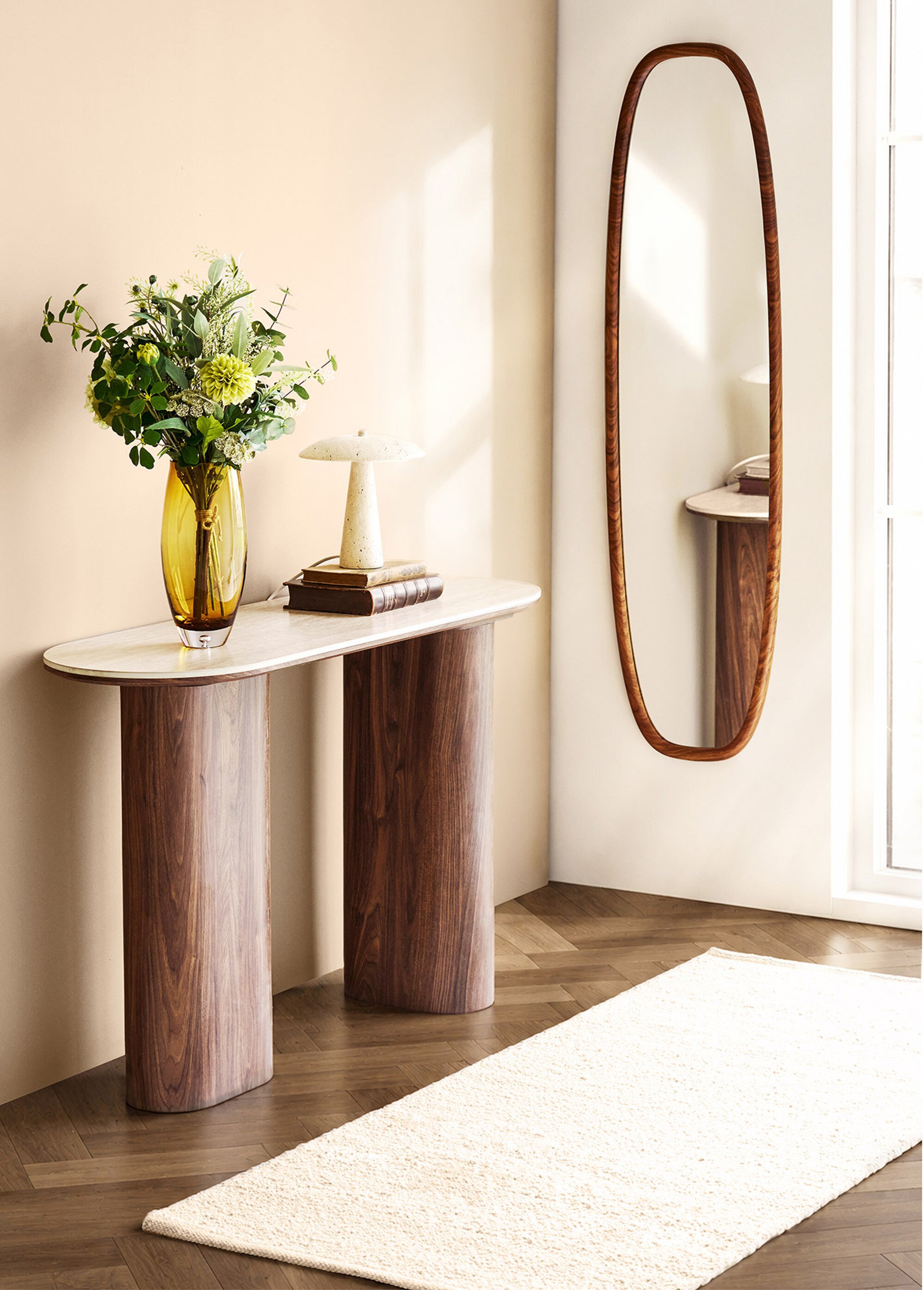 Lampe à poser en travertin CONSETT BEIGE HN-6450010 SI2