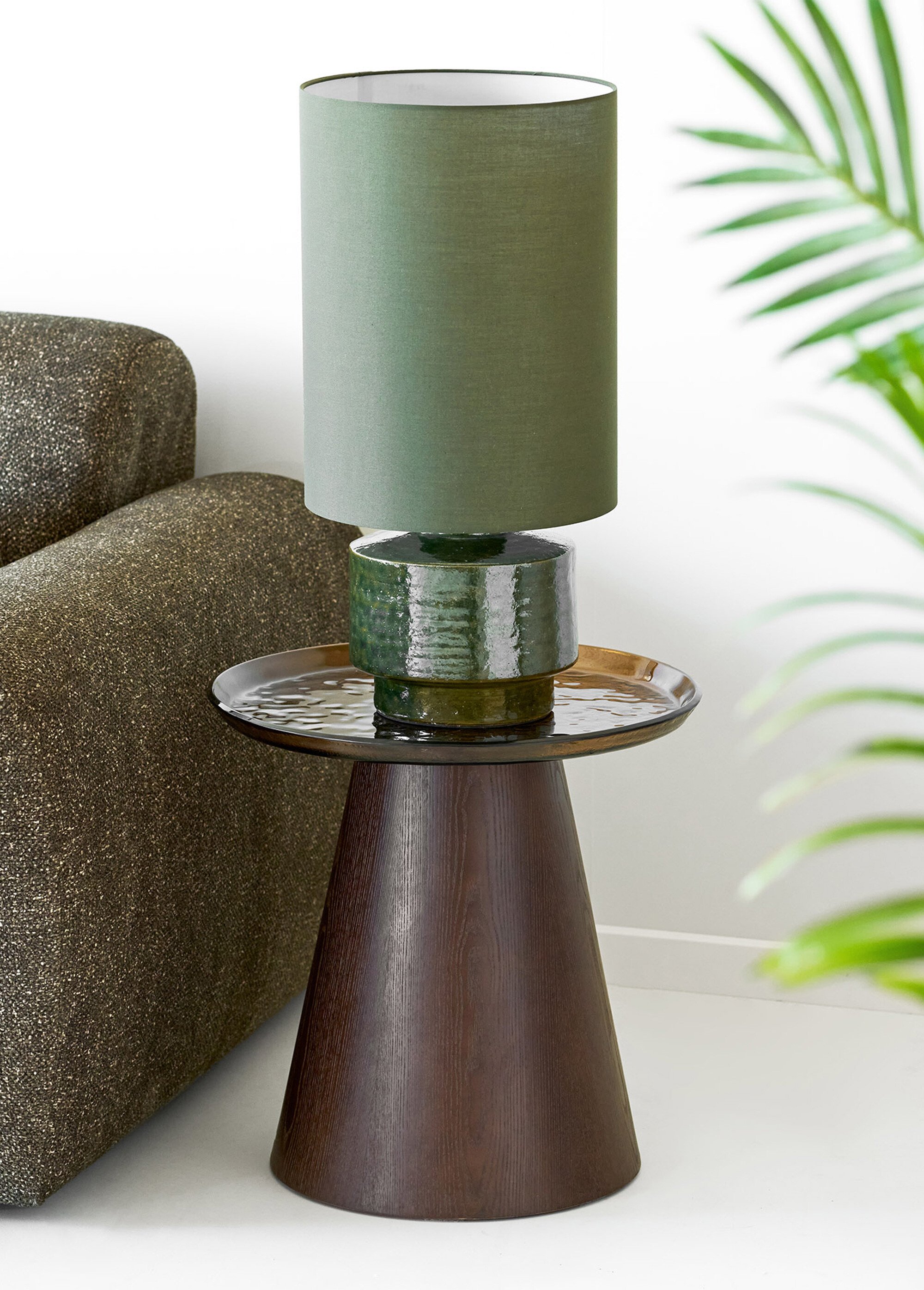 Lampe à poser pied en grès SIBSEY VERT HN-6450009 SI1