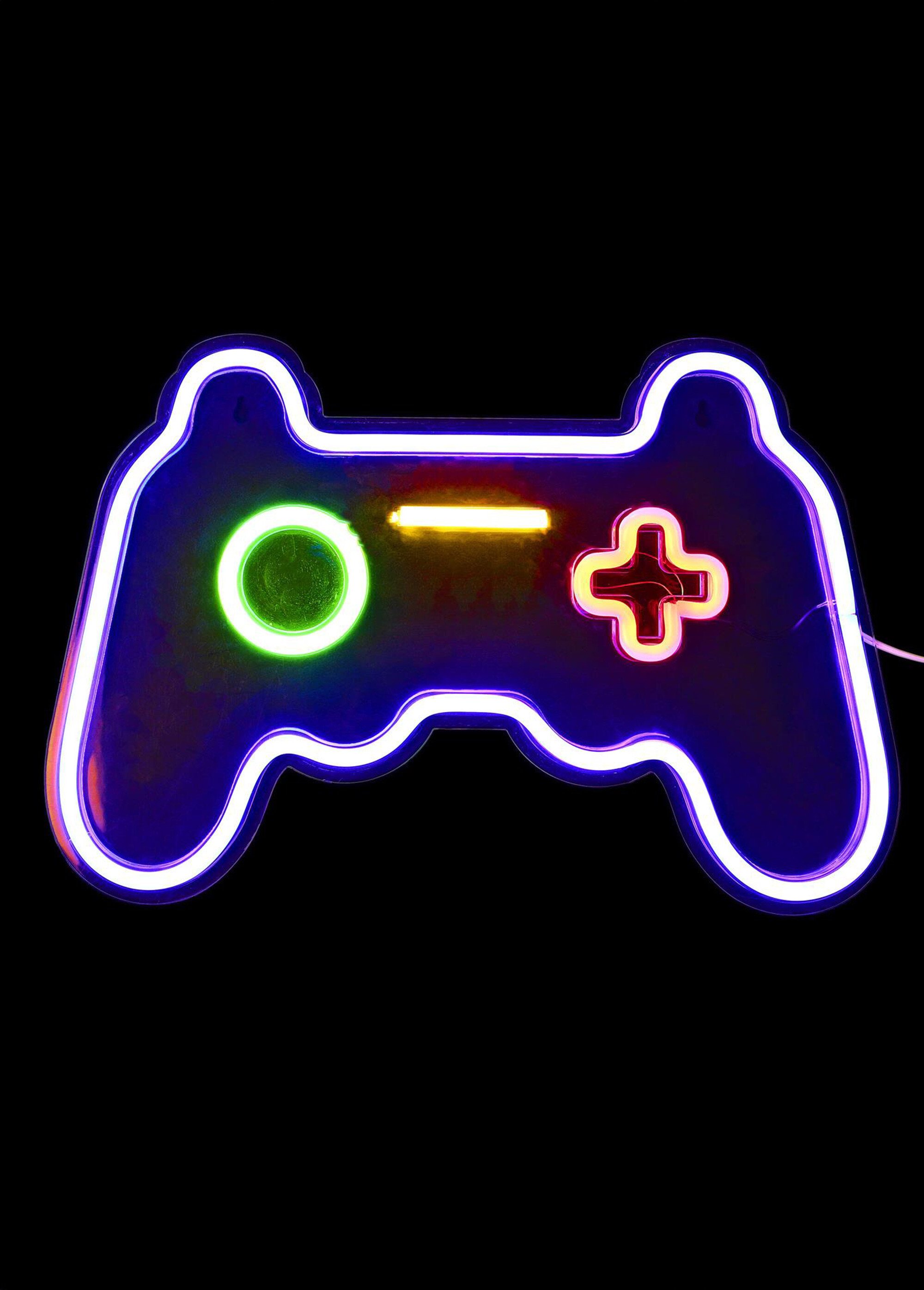 Lampe LED effet néon, manette jeu Rouge CMP-LA10488 DE1