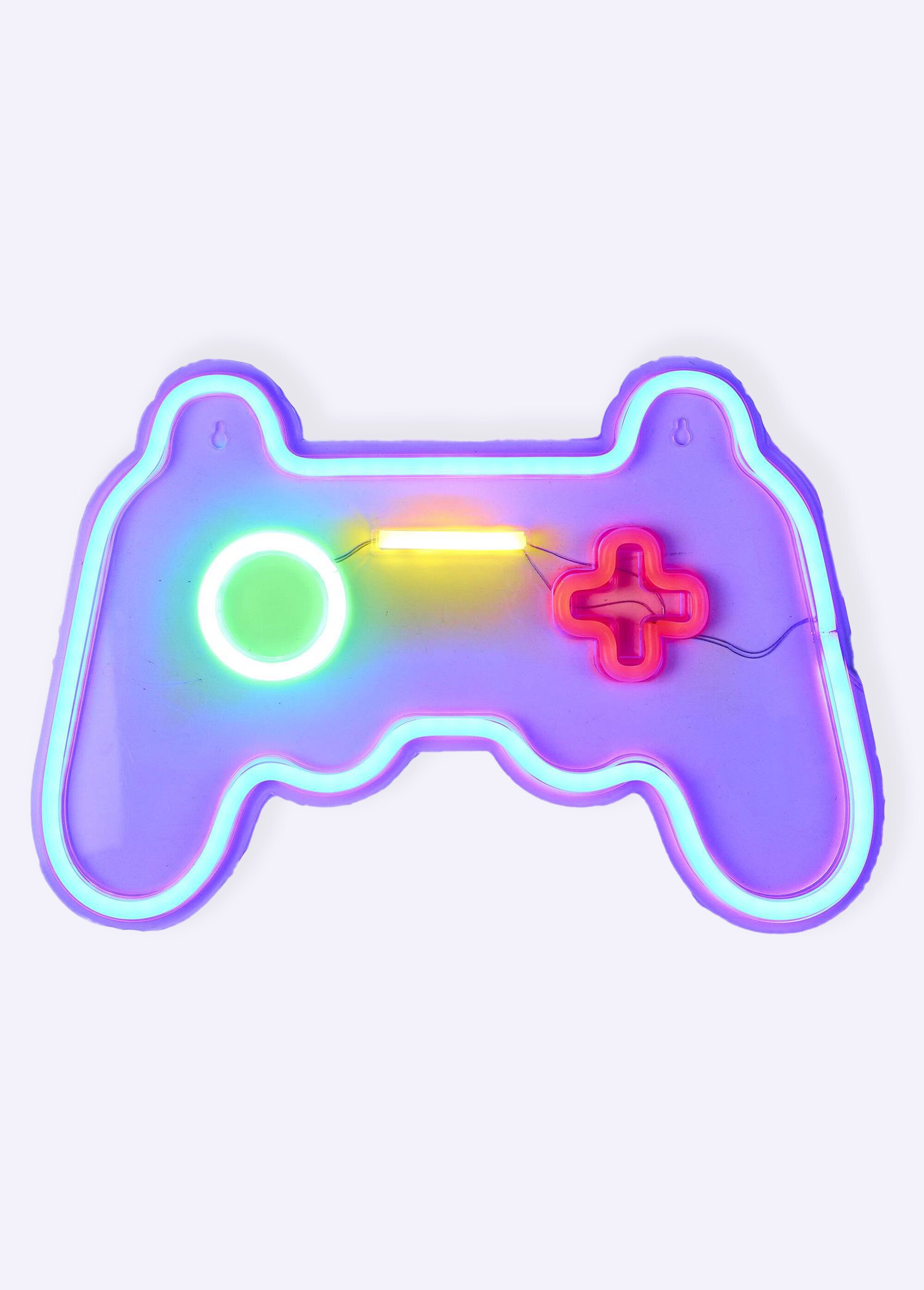 Lampe LED effet néon, manette jeu