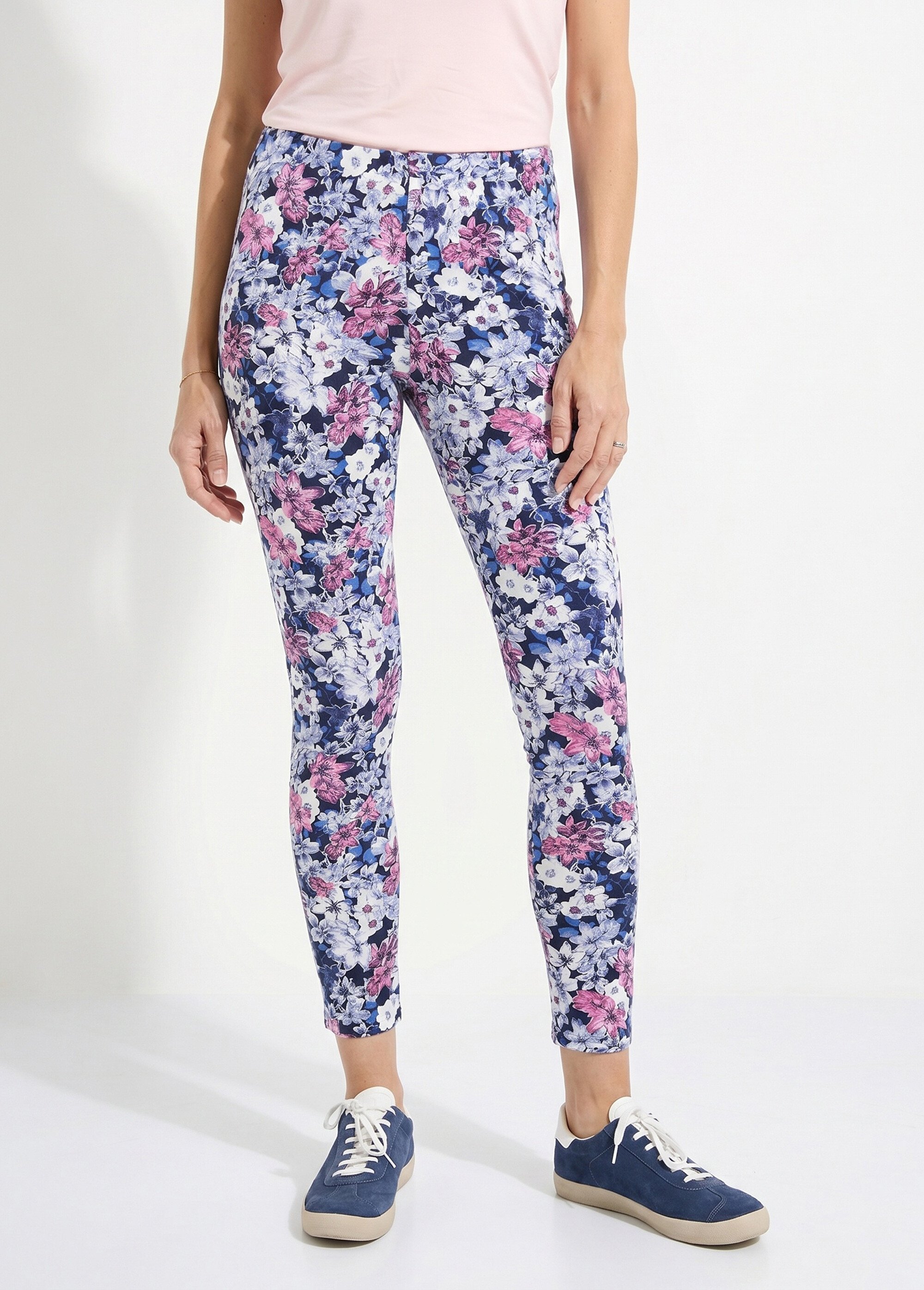 Legging imprimé ceinture élastiquée Femme Bleu NEALA FA1