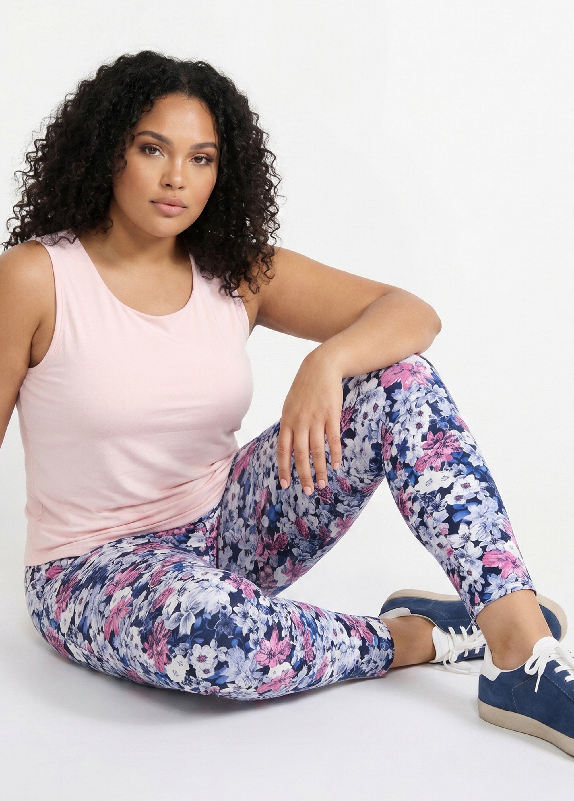 Legging imprimé ceinture élastiquée