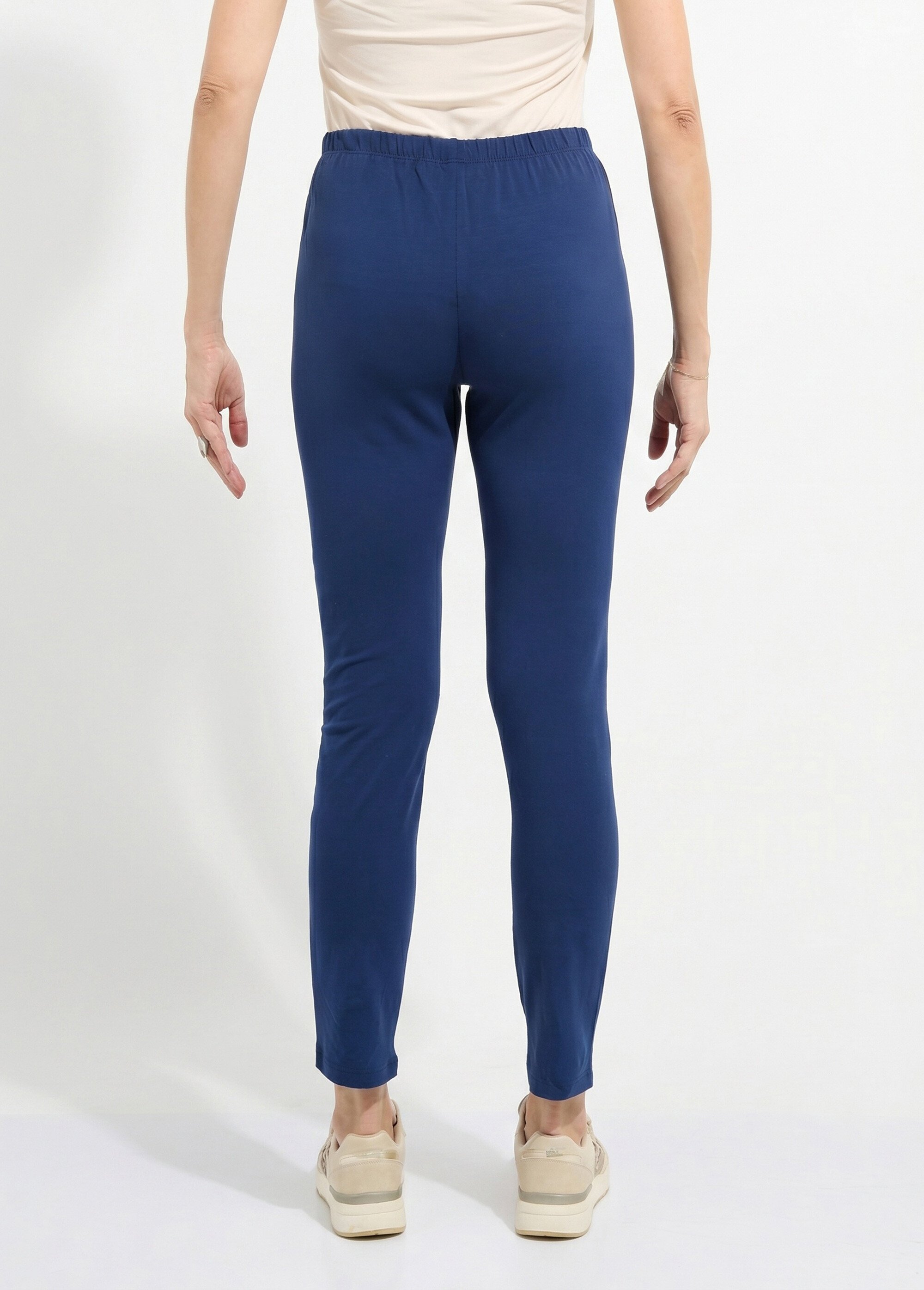 Legging imprimé ceinture élastiquée Femme Bleu NEALA DO1