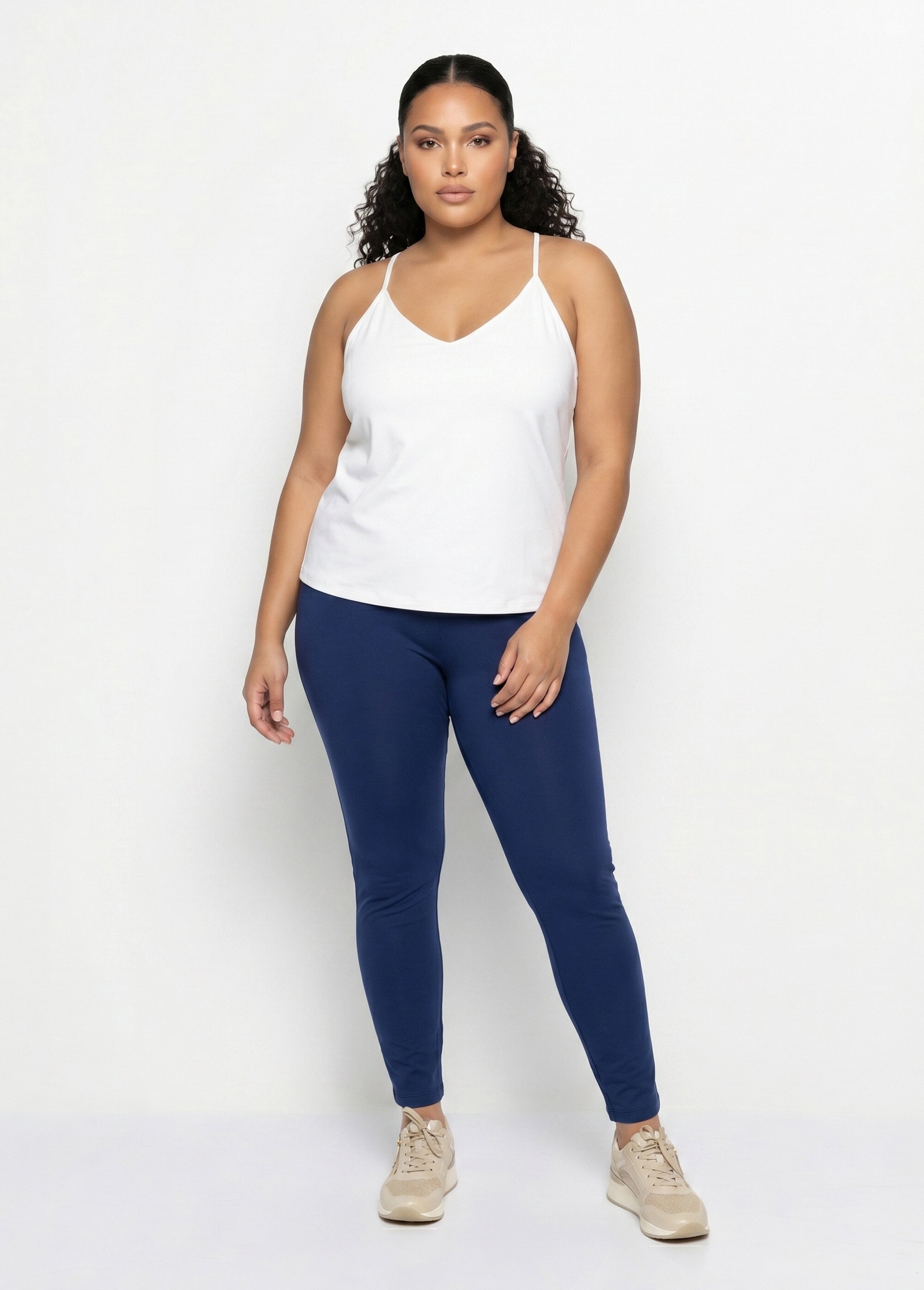 Legging imprimé ceinture élastiquée Femme Grande Taille Bleu NEALA SI1