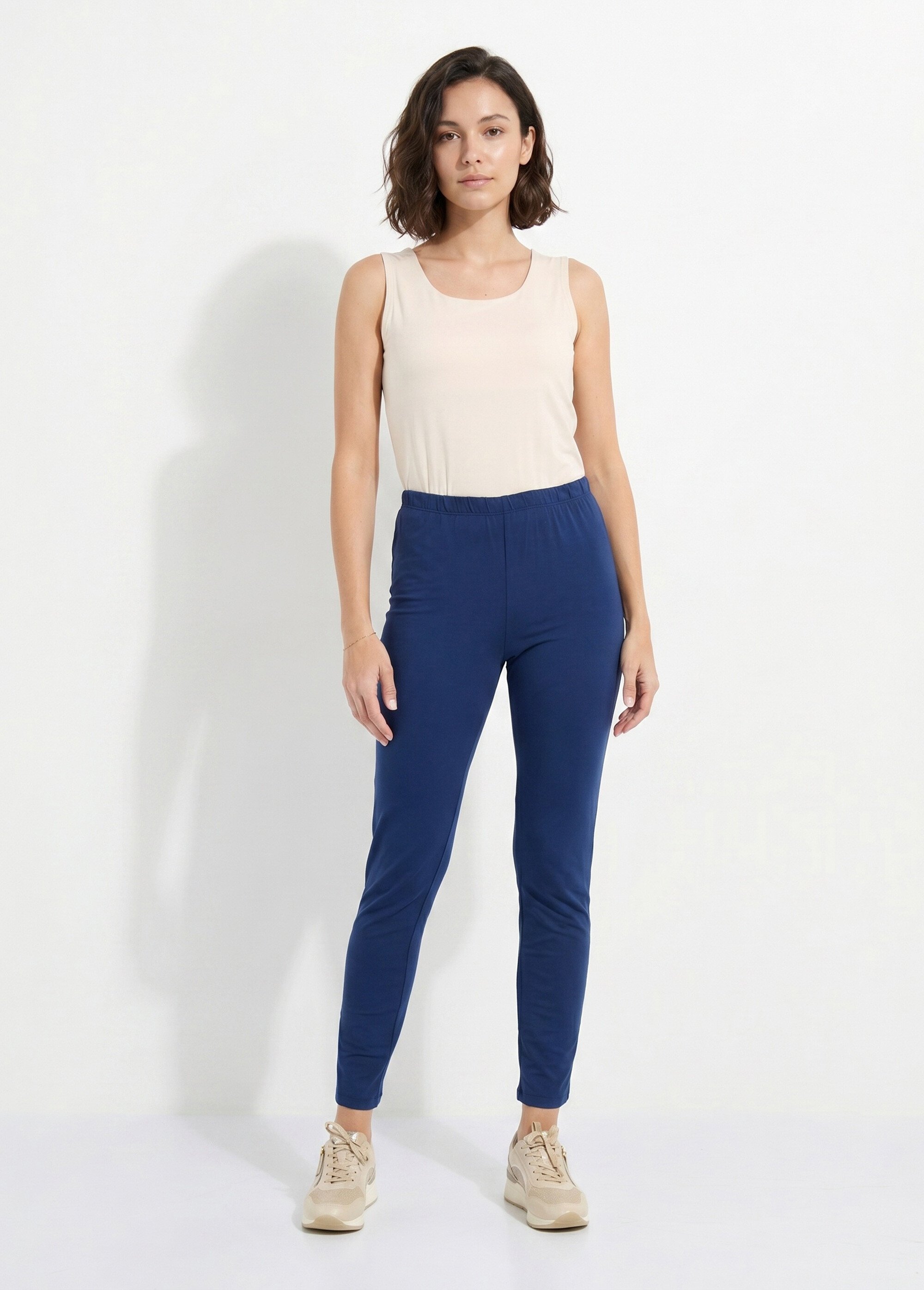 Legging imprimé ceinture élastiquée Femme Bleu NEALA SI1