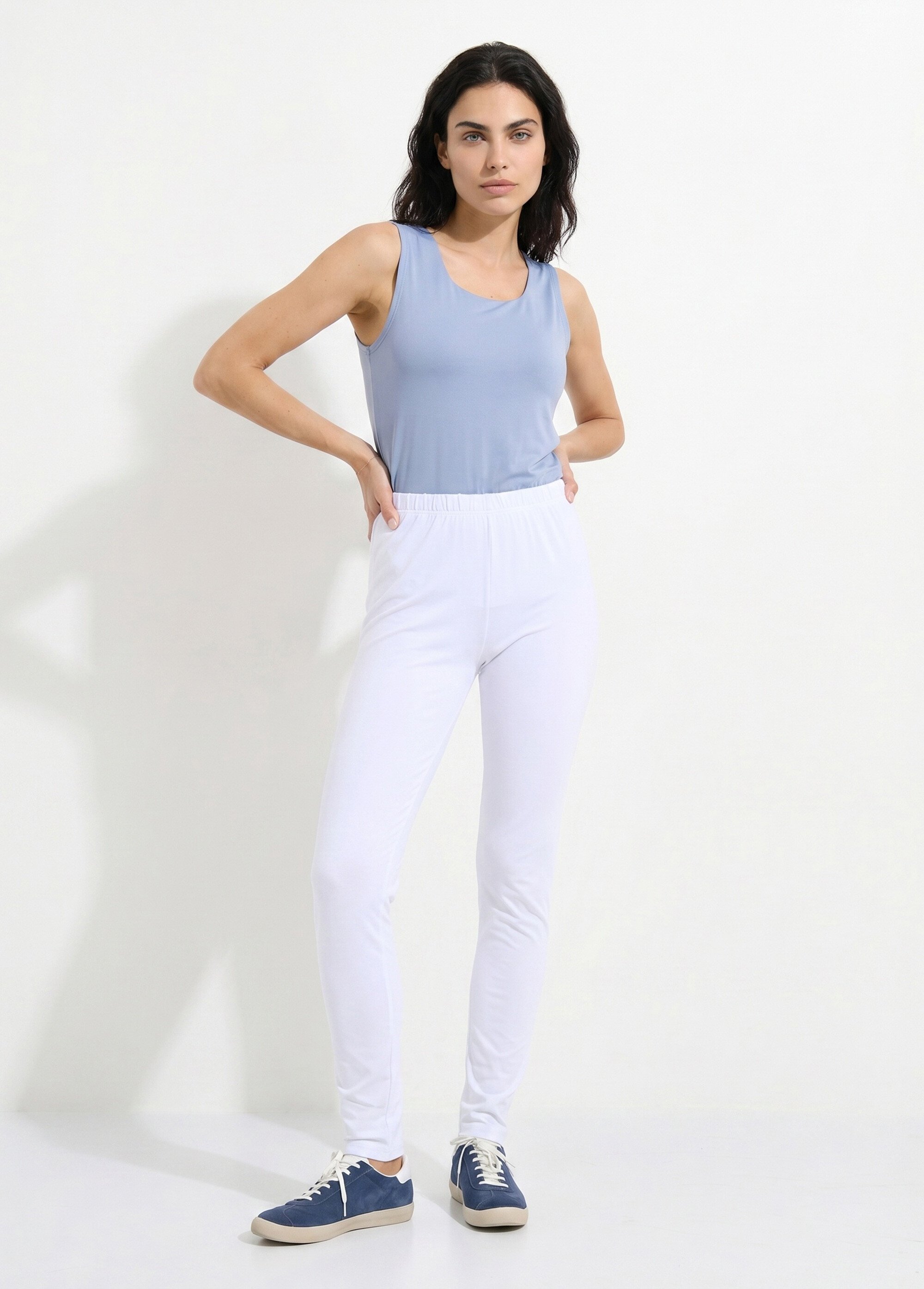 Legging imprimé ceinture élastiquée Femme Blanc NEALA SI1