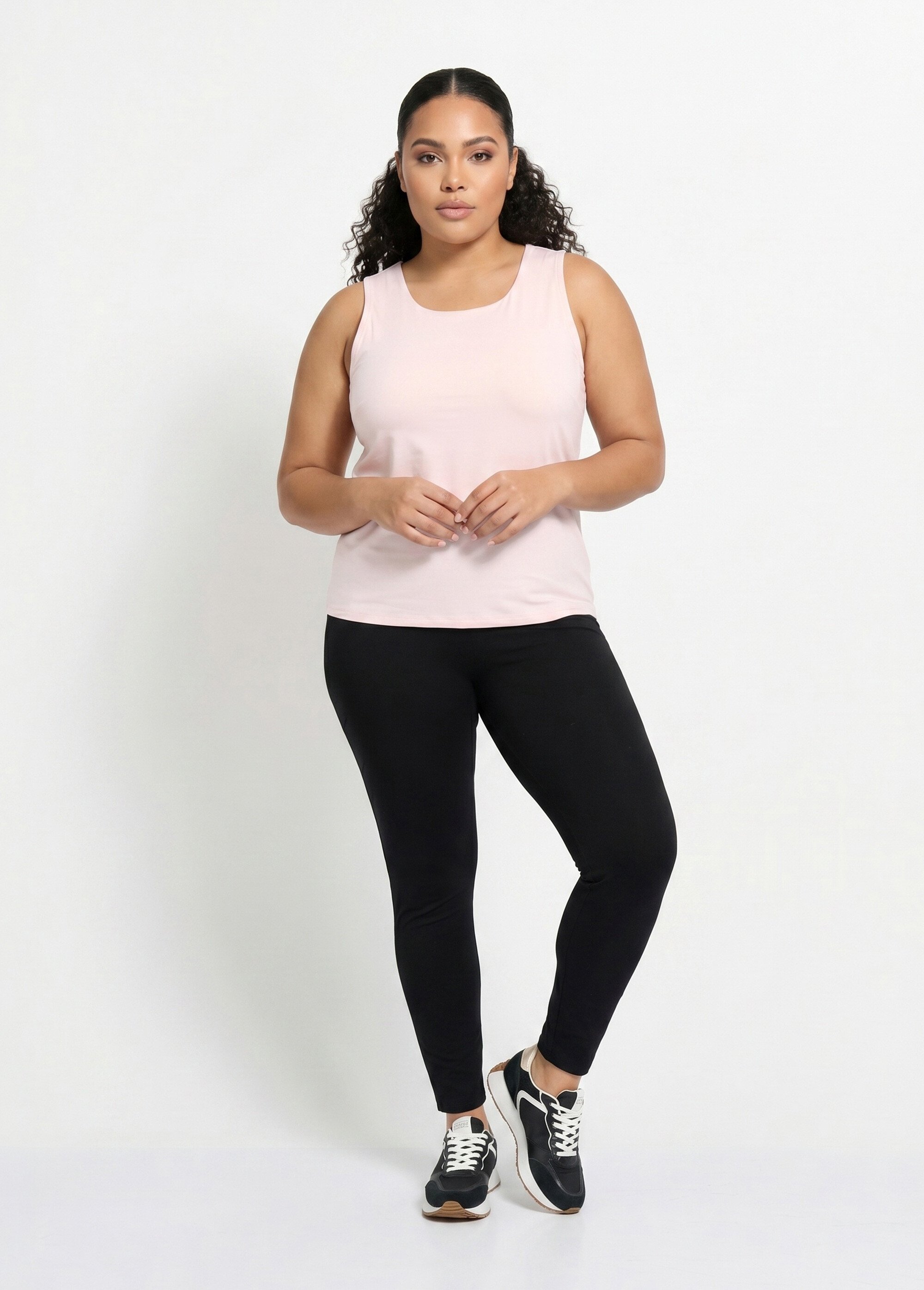 Legging imprimé ceinture élastiquée Femme Grande Taille Noir NEALA SI1