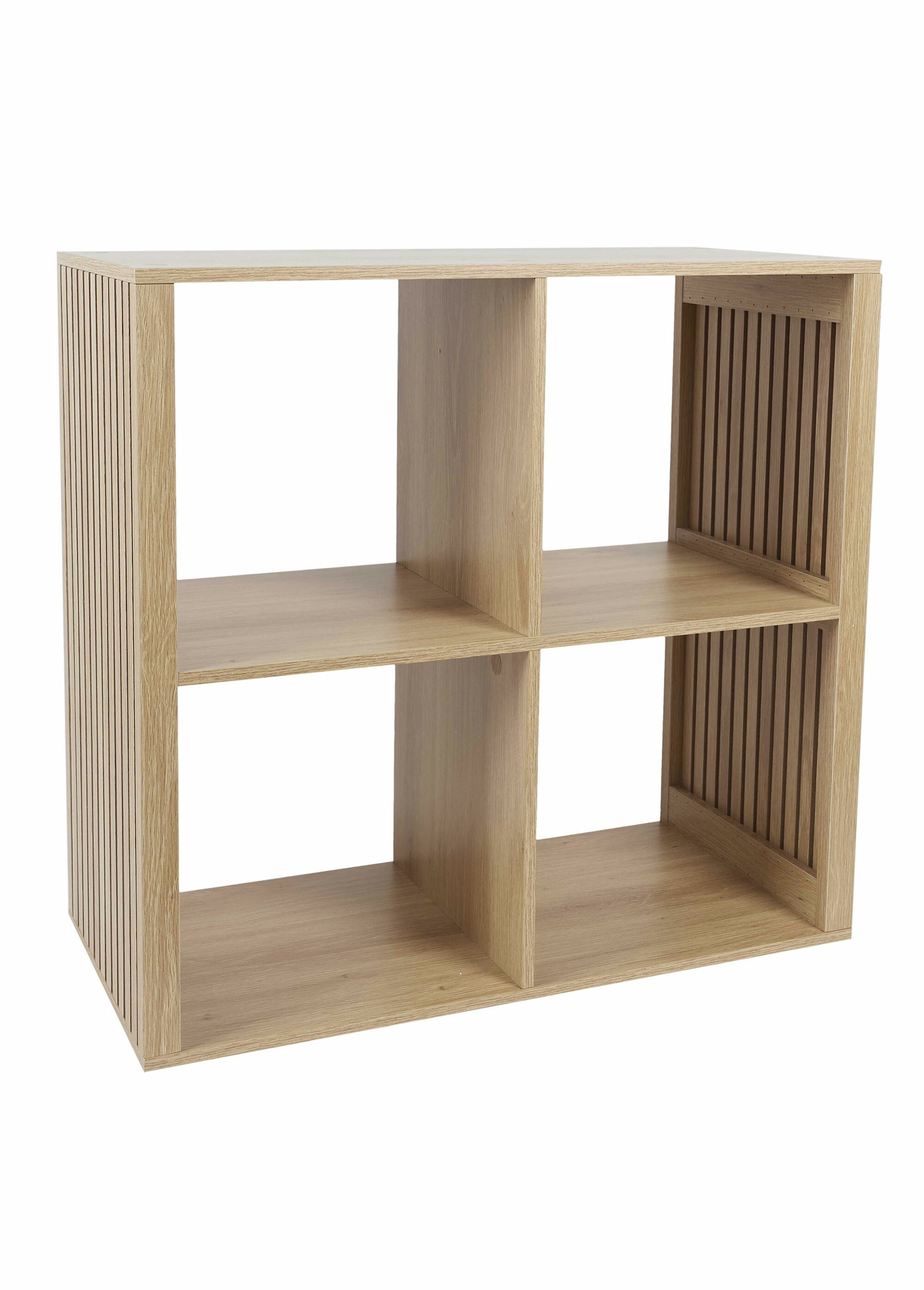Meuble rangement 4 cases, bois claustra