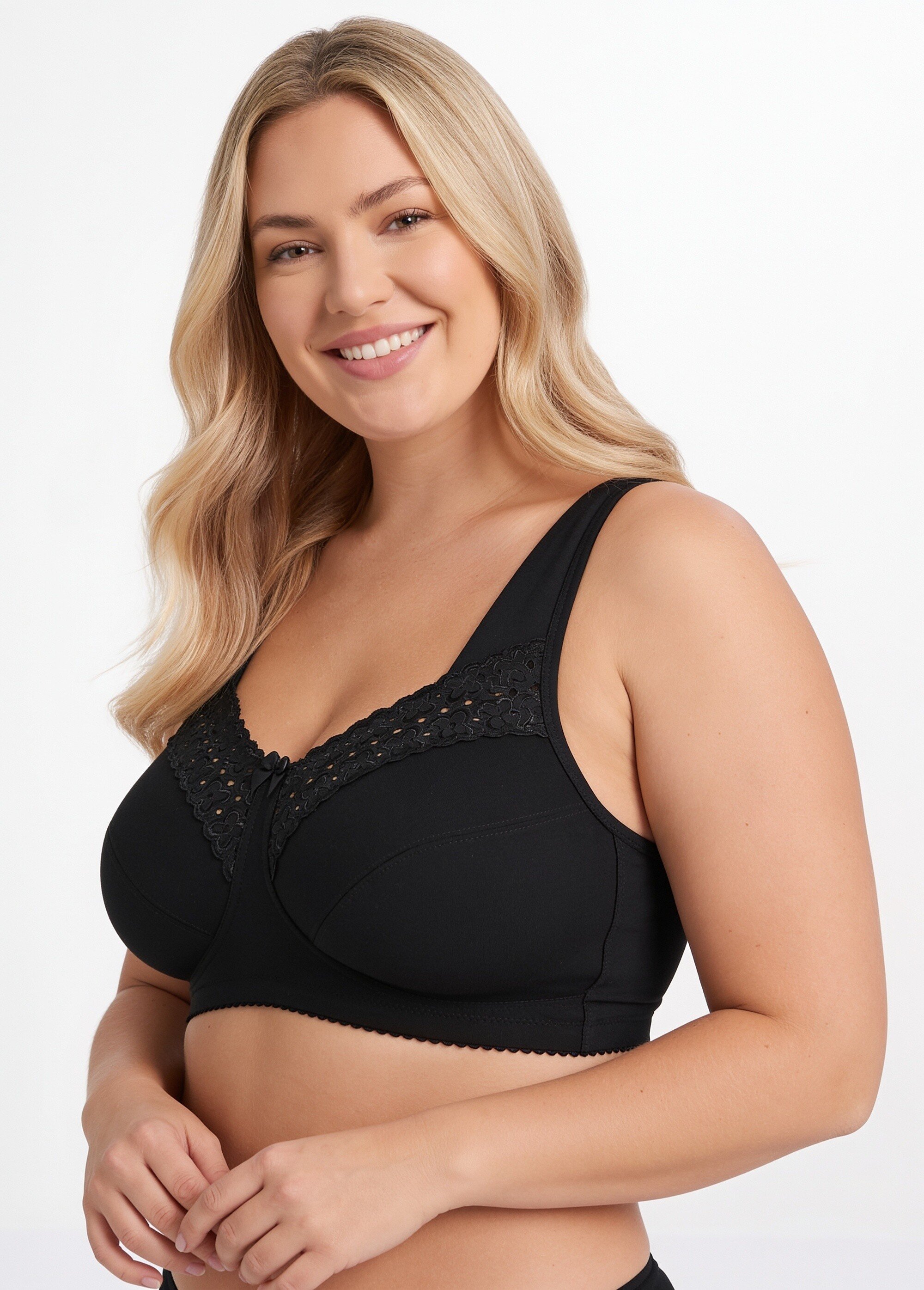 Soutien-gorge sans armatures brodé